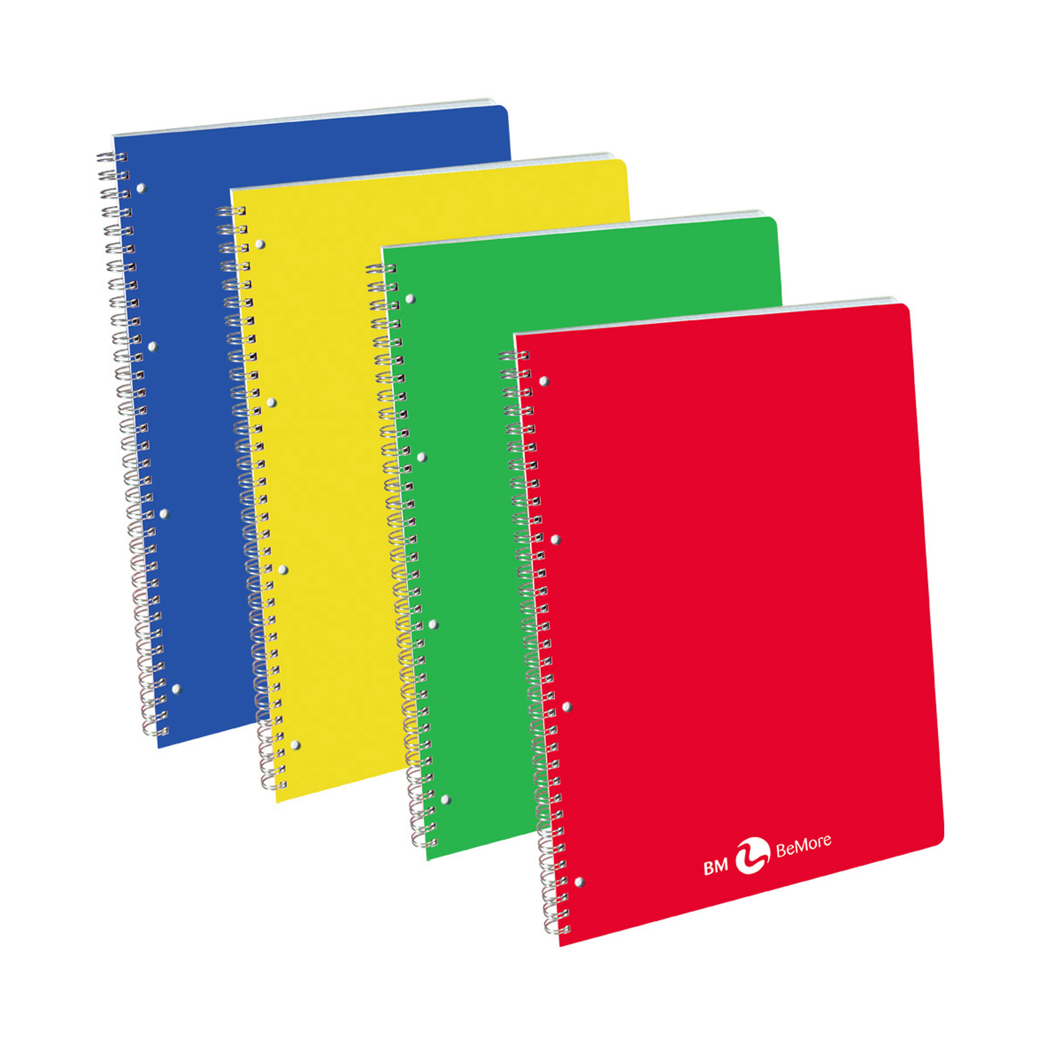 A4 spiral-bound PPL punched with microperforations - 5 assorted pieces