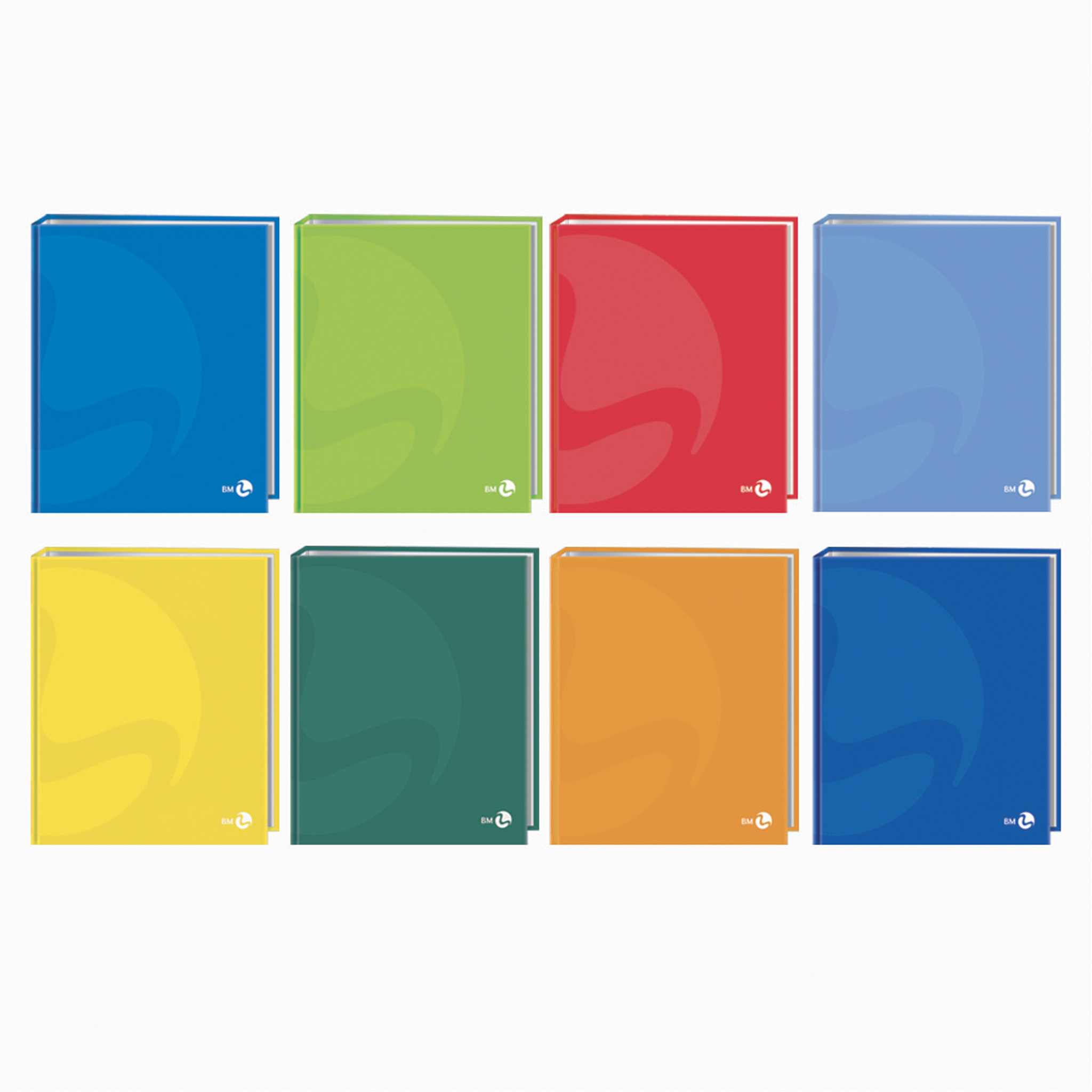 A4 colour ring binders - 5 assorted pieces