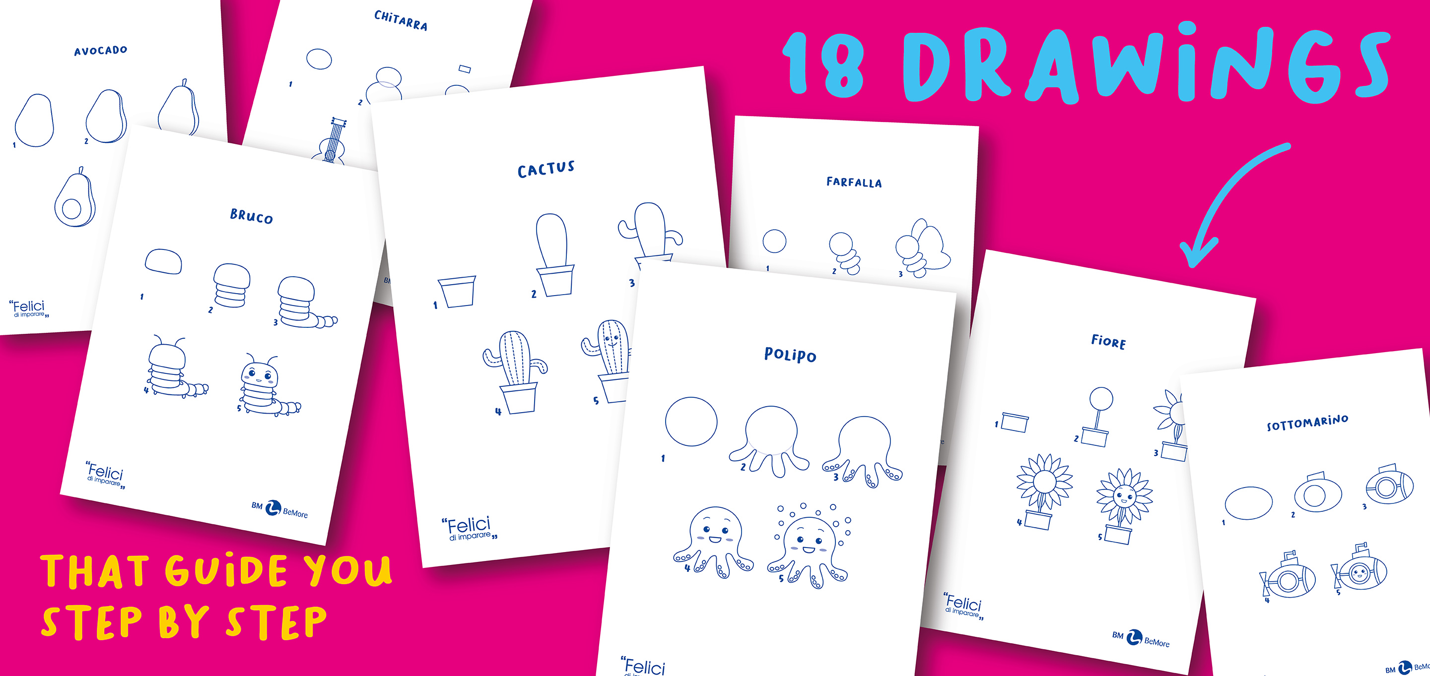 4 colori assortiti tra cui scegliere. Oplà +. Inquadra il QR code all'interno e scarica oltre 100 contenuti gratuiti dal sito.