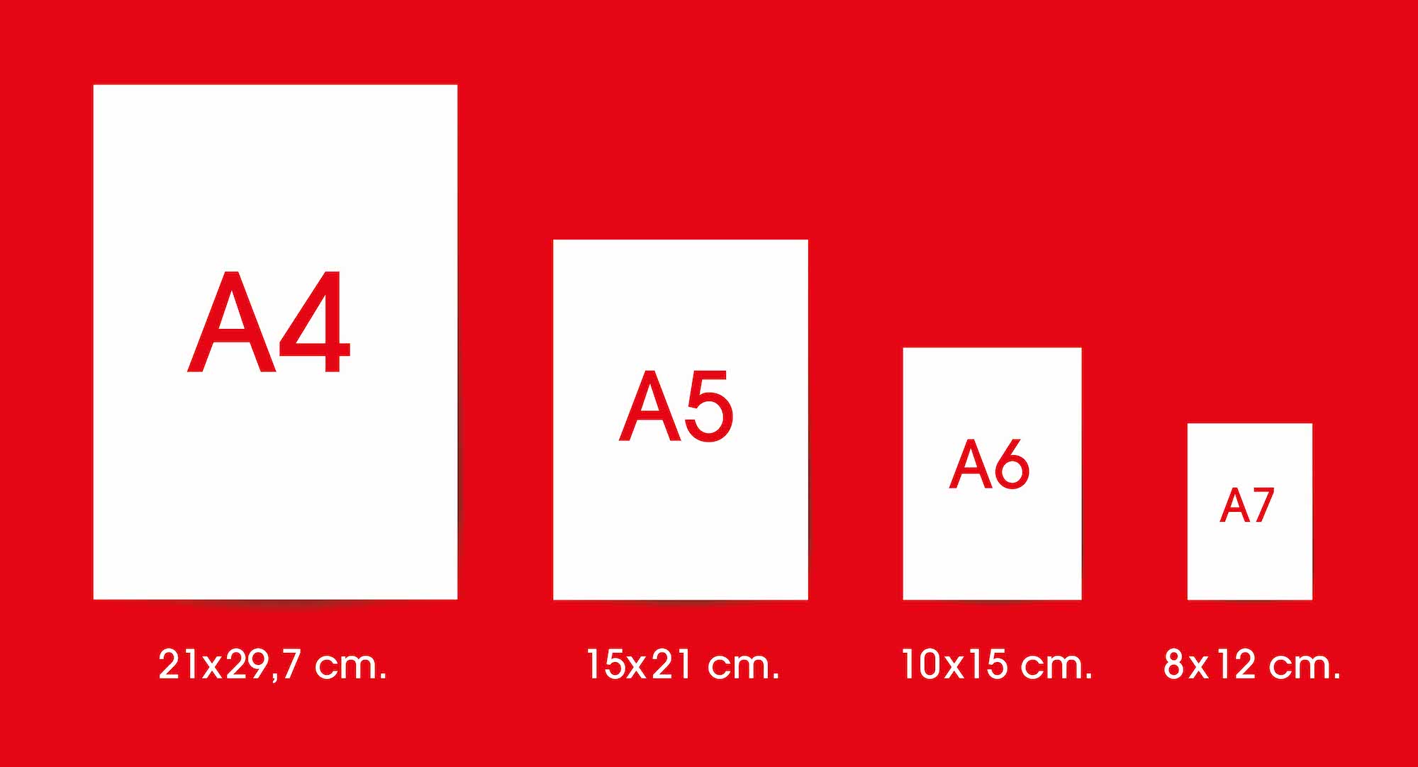 Formati quaderni BM BeMore: A4, A5, A6 e A7