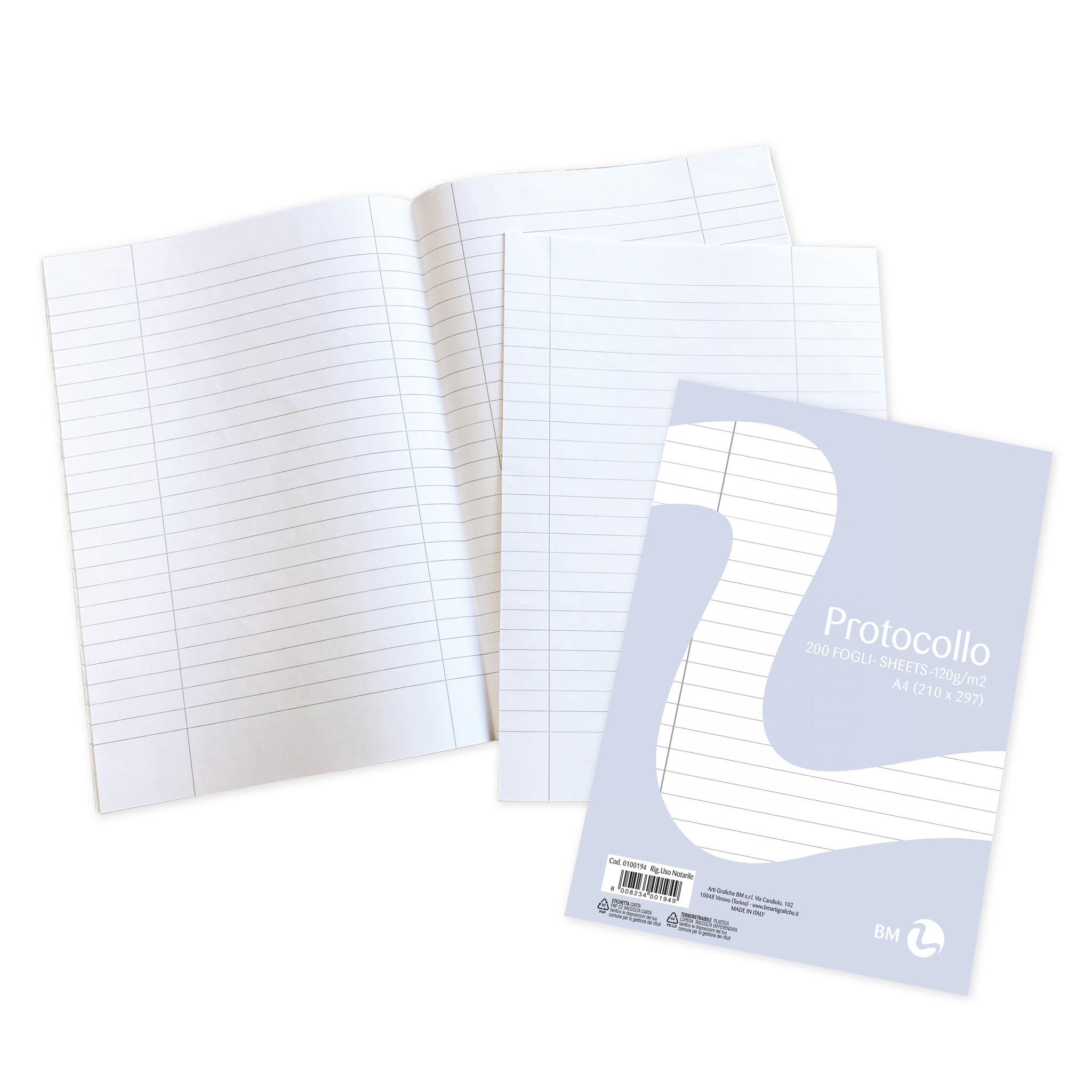 A4 foolscap for notary use 200 sheets - 1 piece