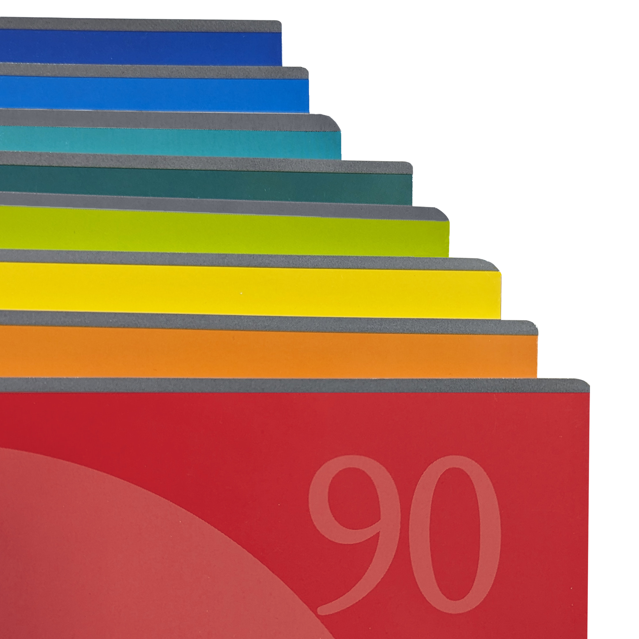 A4 spiral-bound punched with microperforations (90 sheets) - 5 assorted pieces