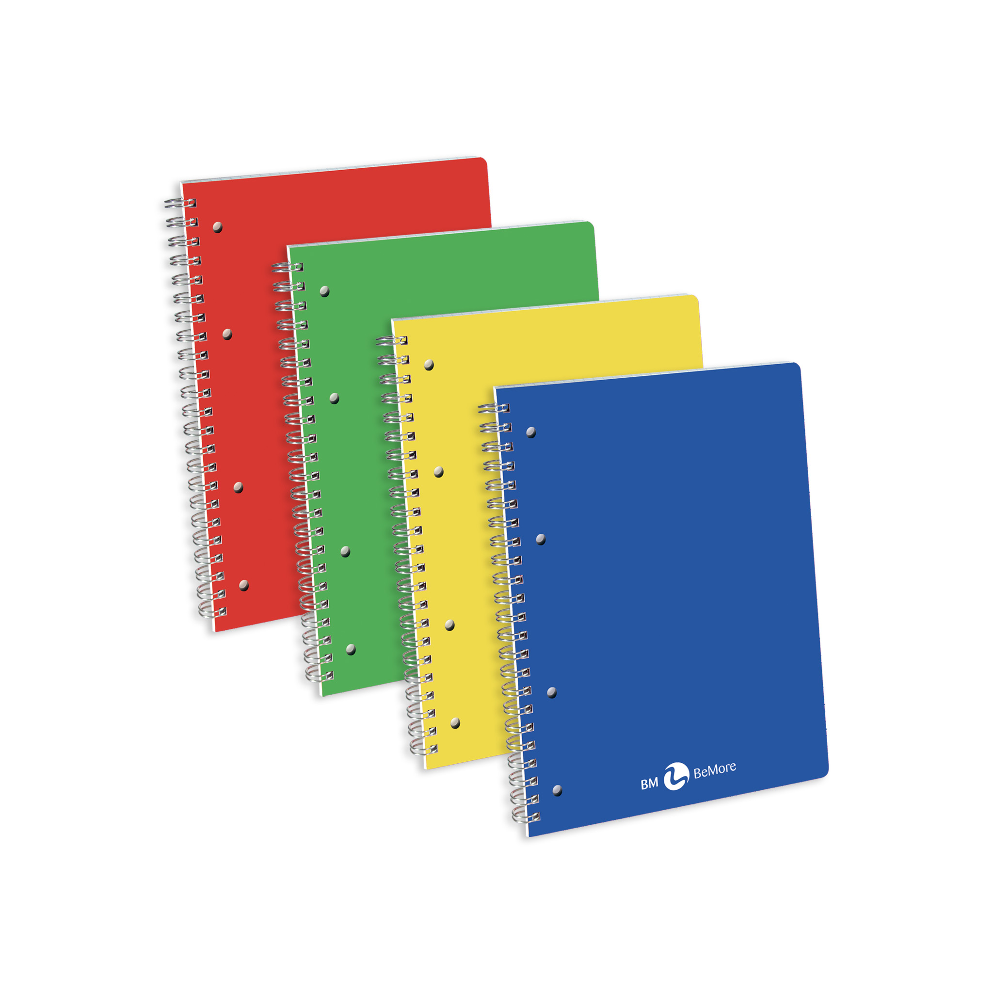 A5 spiral-bound PPL punched with microperforations - 5 assorted pieces