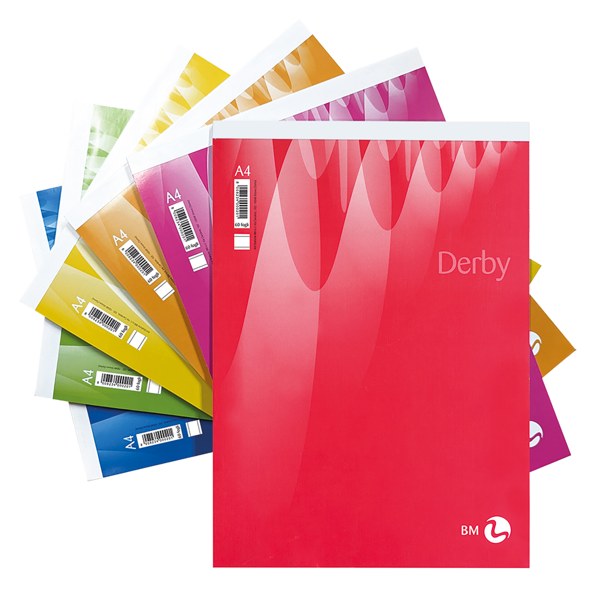 Blocchi notes Derby A4 - 10 pezzi assortiti