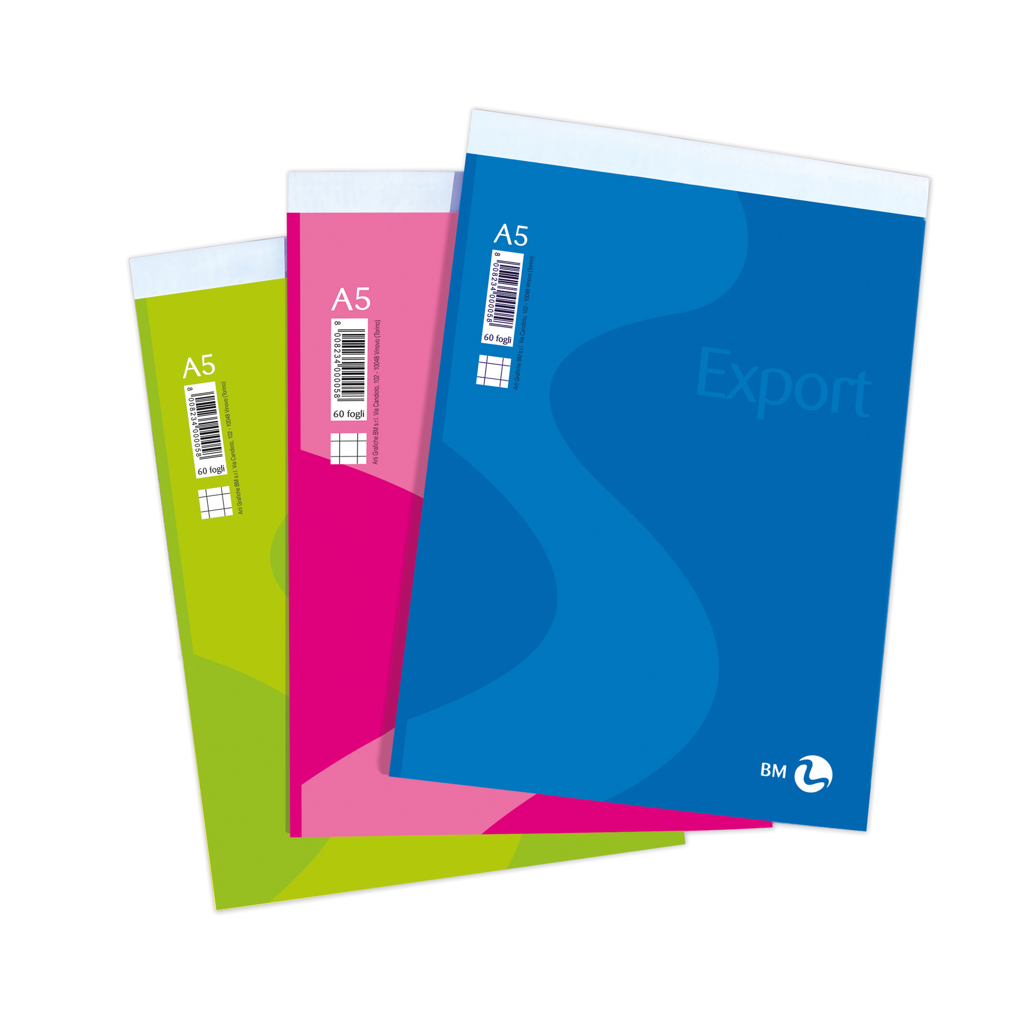 Blocchi notes Export A5 - 10 pezzi assortiti