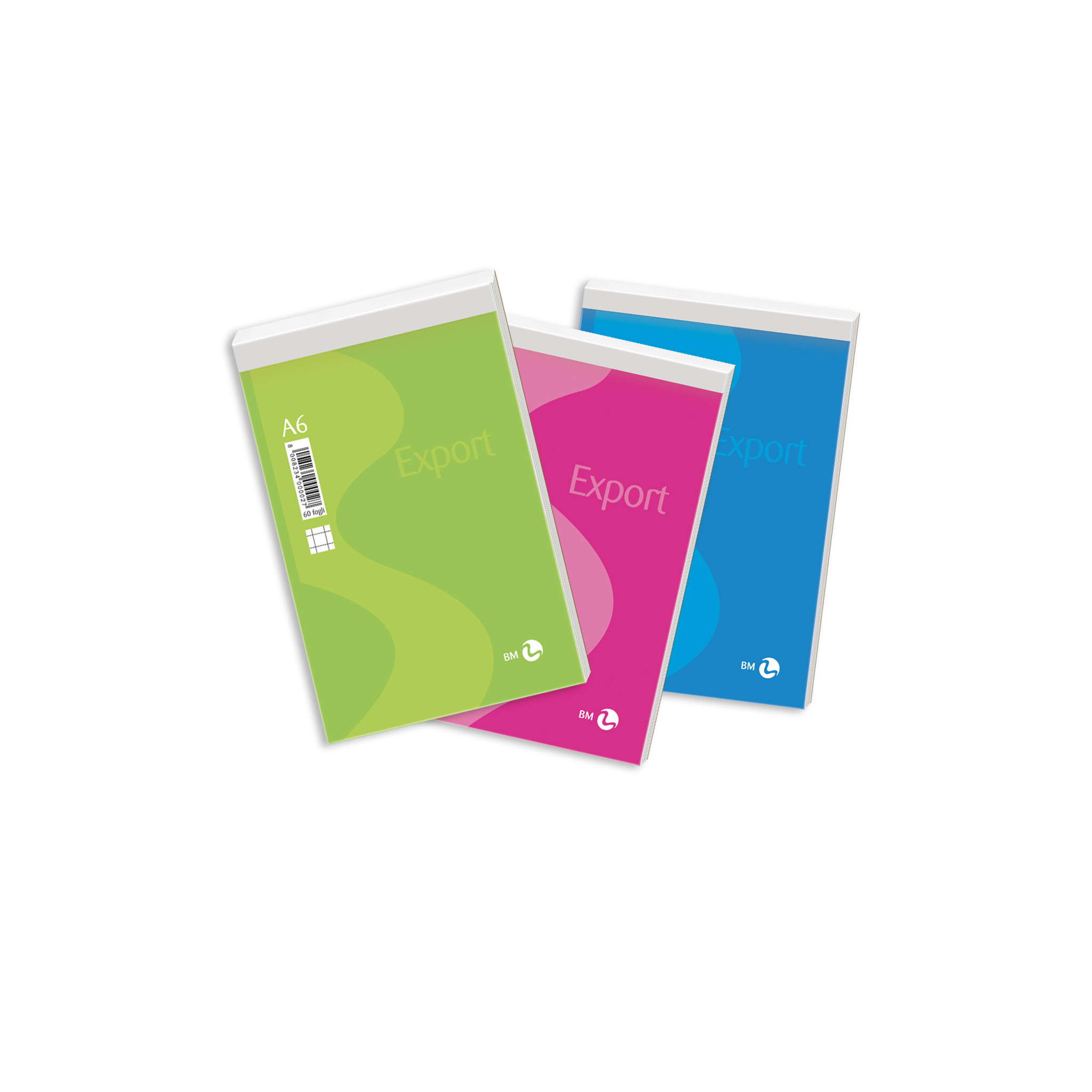 A6 notepads Export - 10 assorted pieces