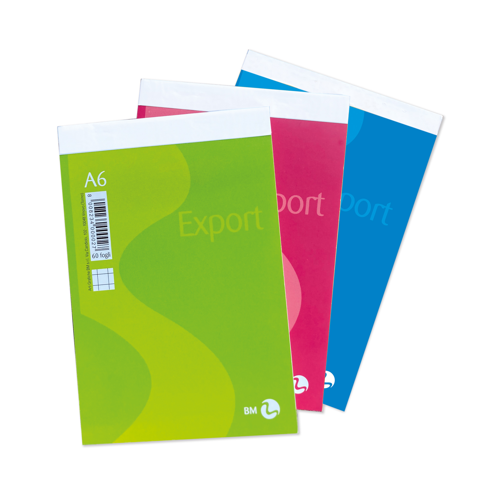 Blocchi notes Export A6 - 10 pezzi assortiti