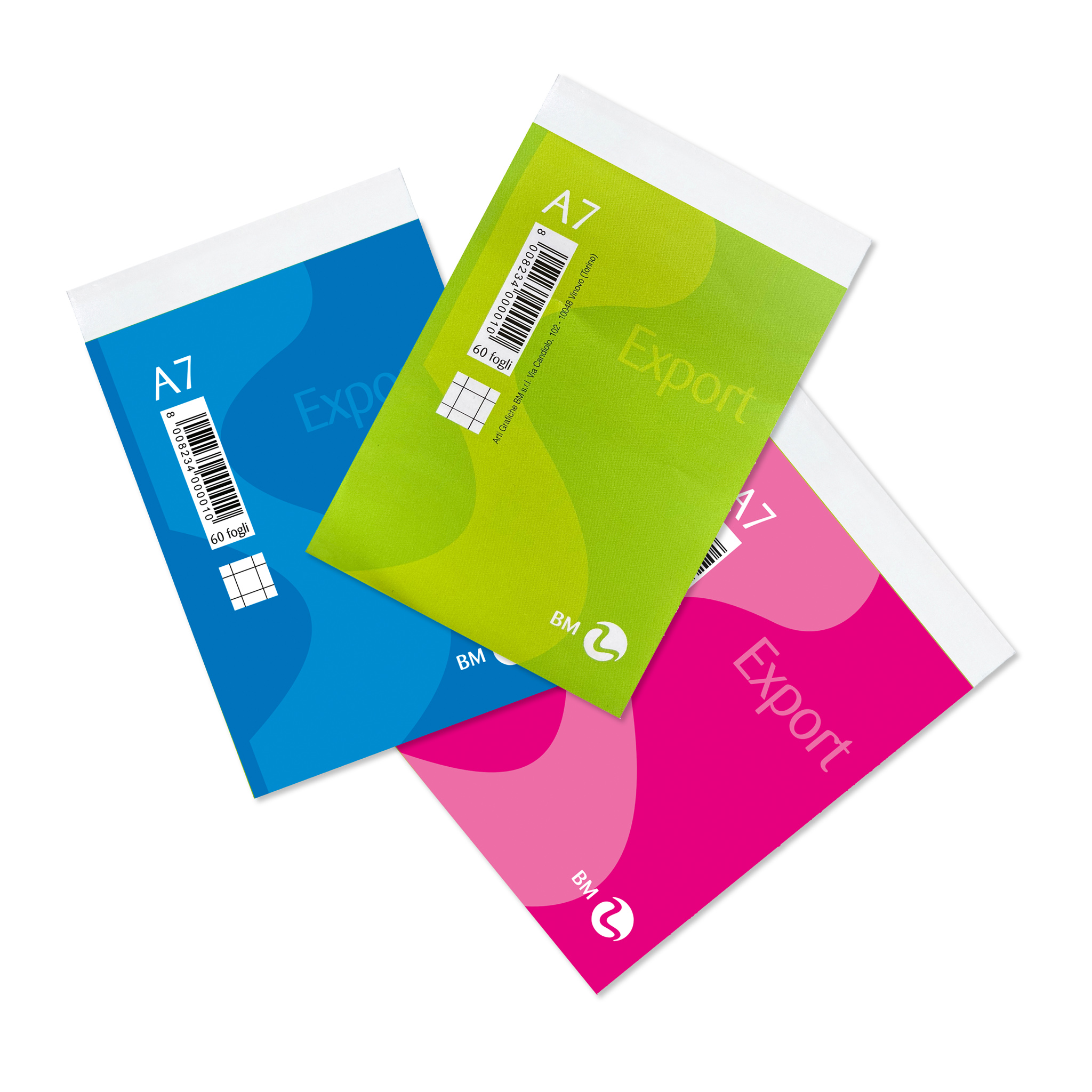 Blocchi notes Export A7 - 10 pezzi assortiti