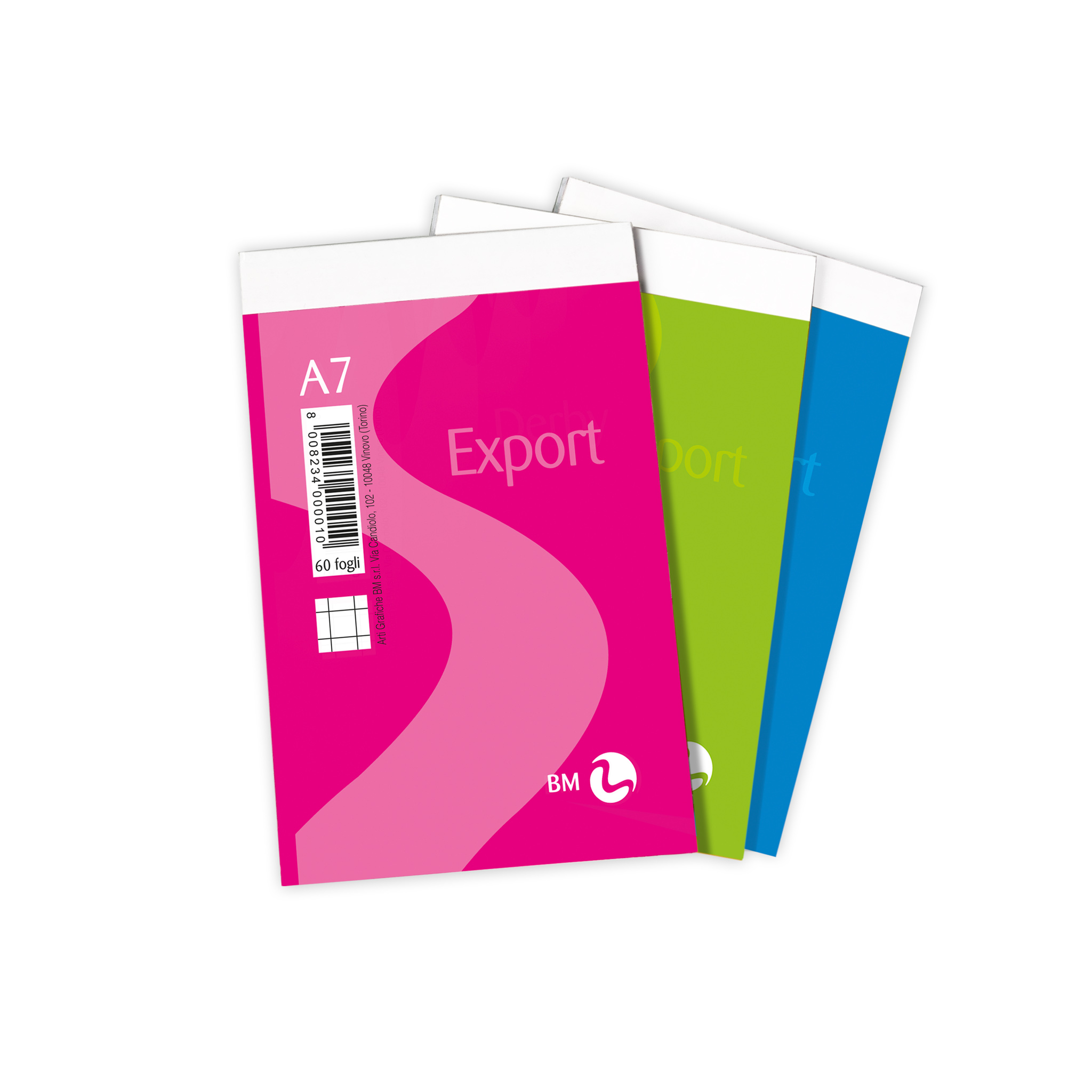 Blocchi notes Export A7 - 10 pezzi assortiti