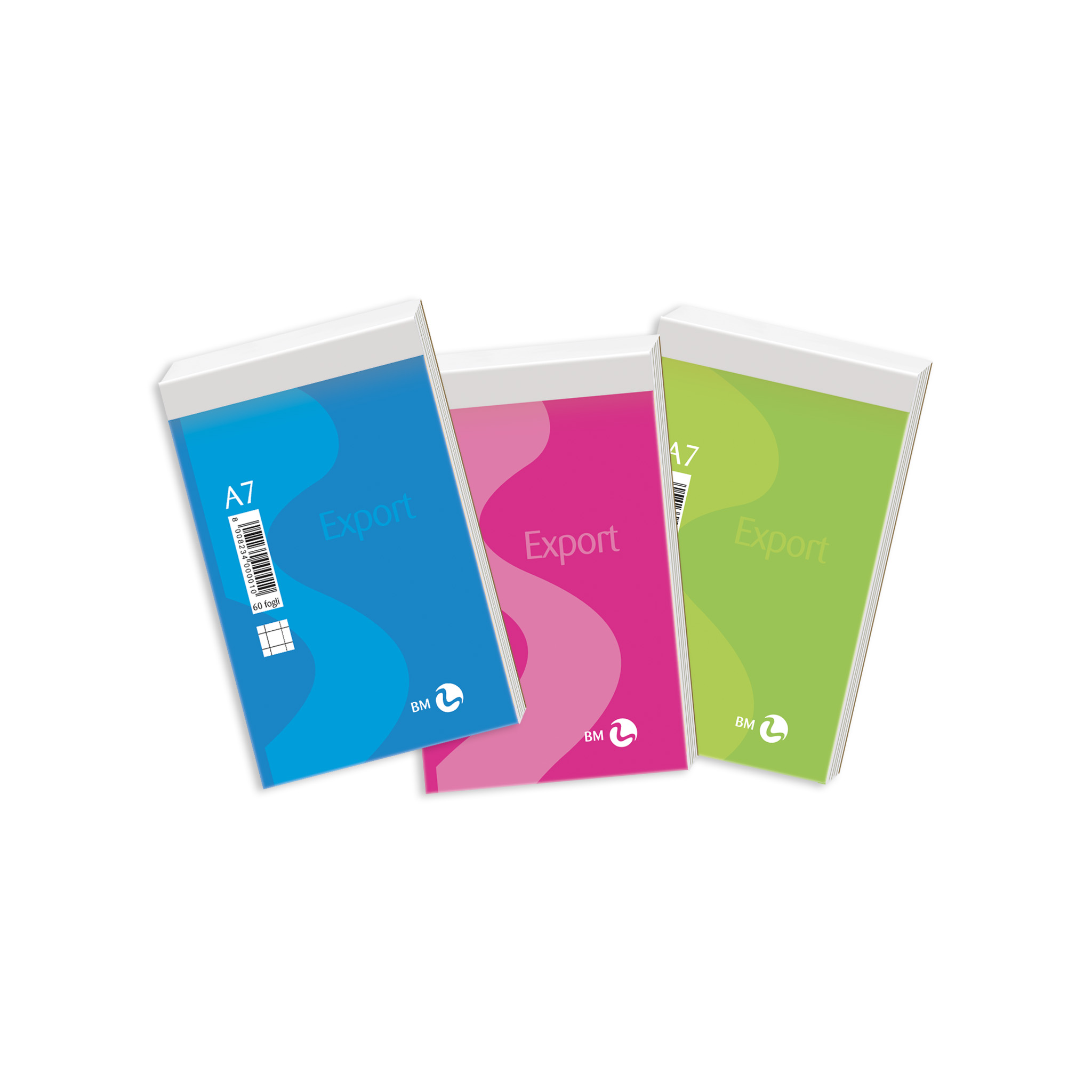 A7 notepads Export - 30 assorted pieces