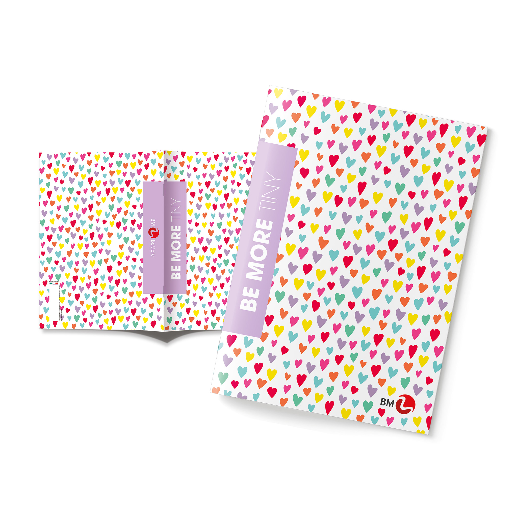 A4 maxi notebooks BE MORE TINY - 10 assorted pieces
