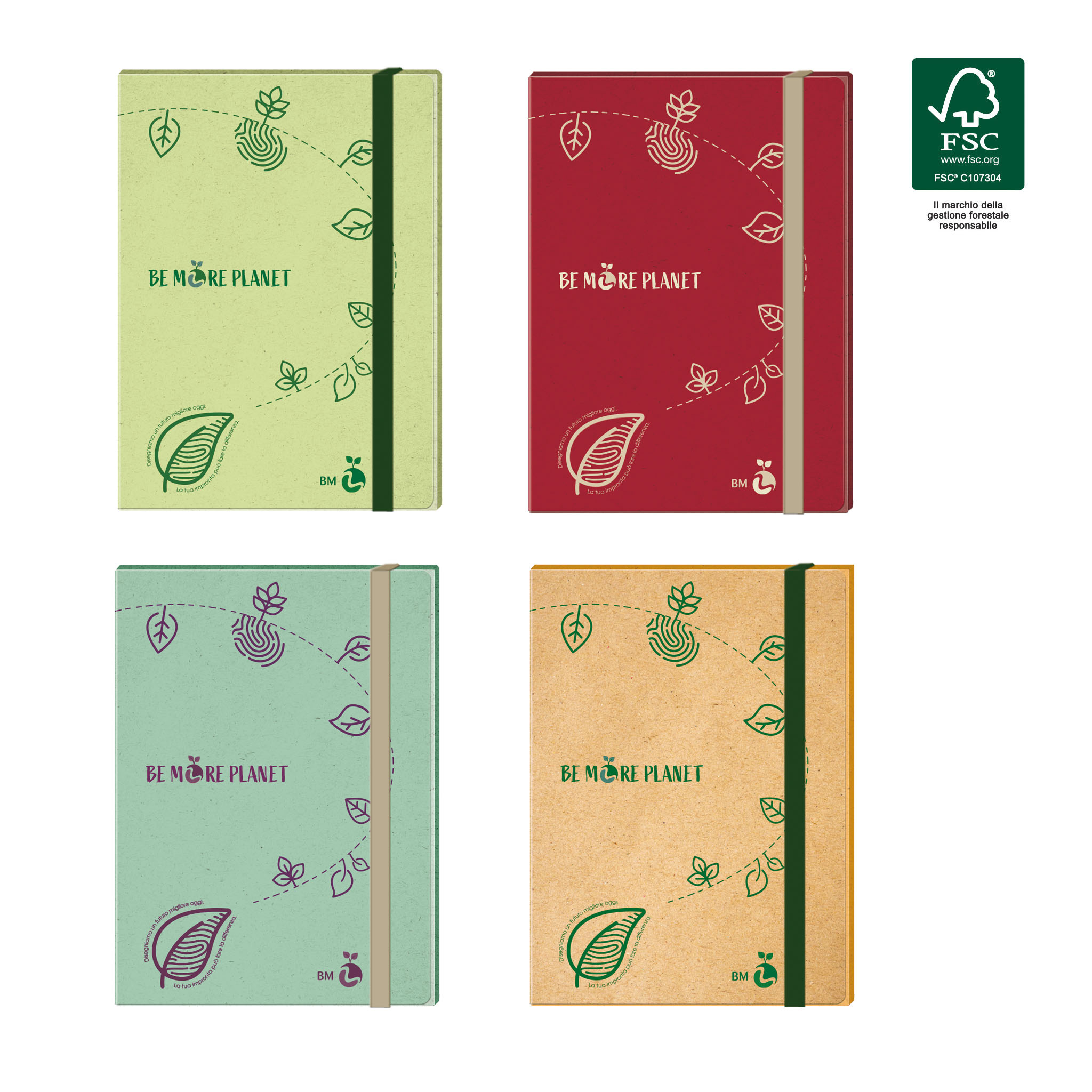 Project folder BE MORE PLANET eco-friendly back 3 - 1 piece