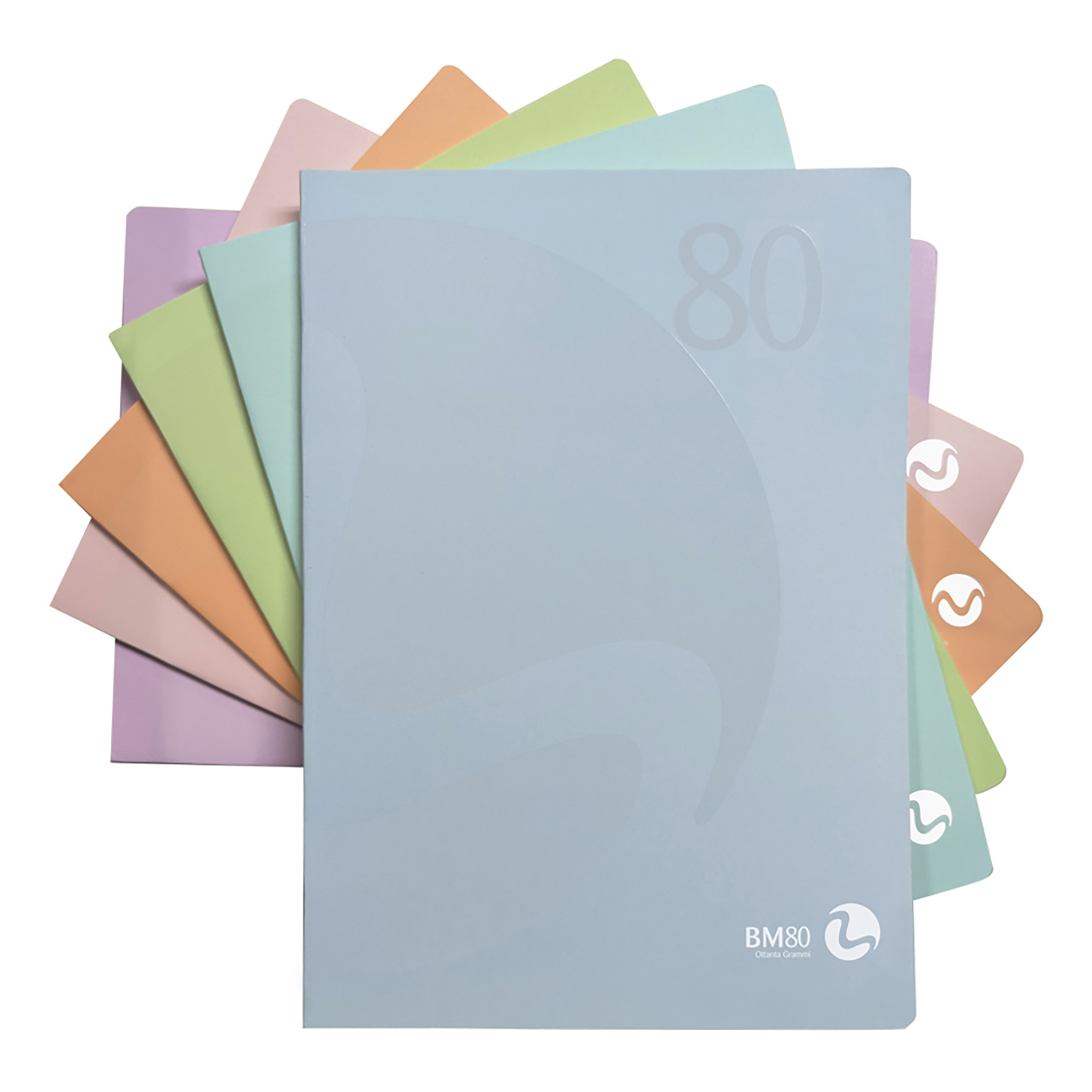 A4 maxi notebooks COLOR 80 pastel - 10 assorted pieces