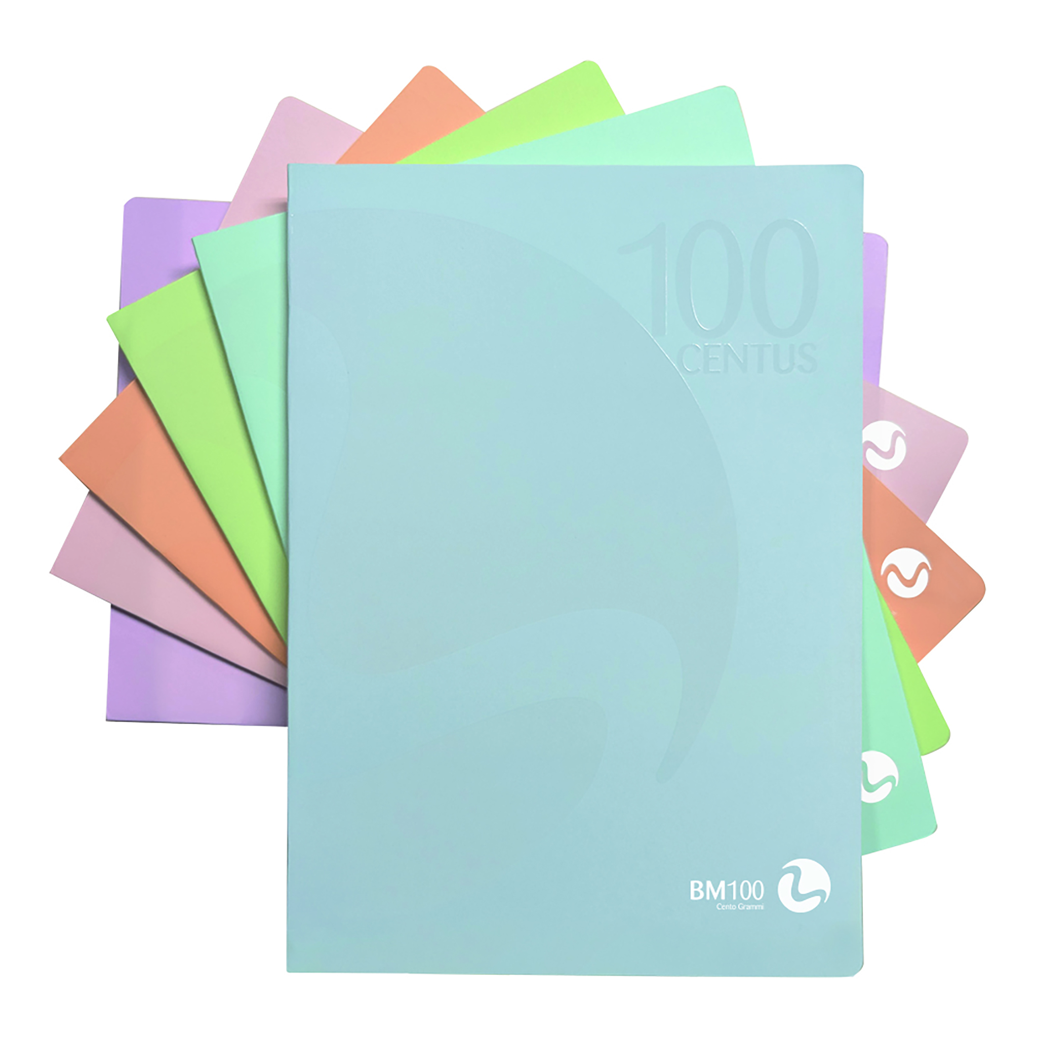 A4 maxi notebooks CENTUS pastel - 12 assorted pieces