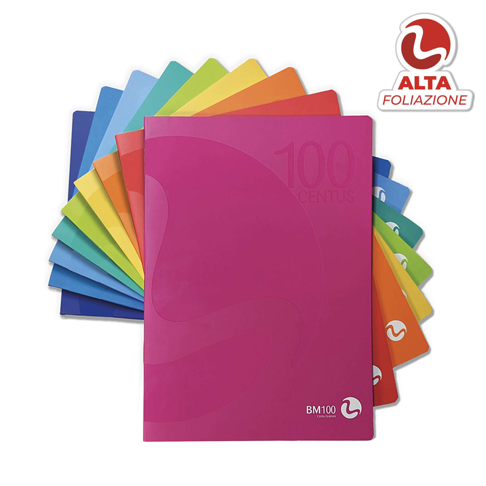 A4 maxi notebooks CENTUS high pagination 24 sheets - 12 assorted pieces