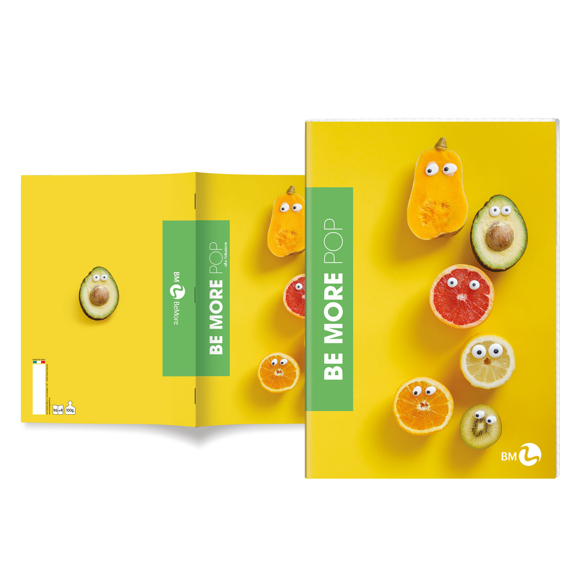 A4 maxi notebooks BE MORE POP 100 gram- 10 assorted pieces