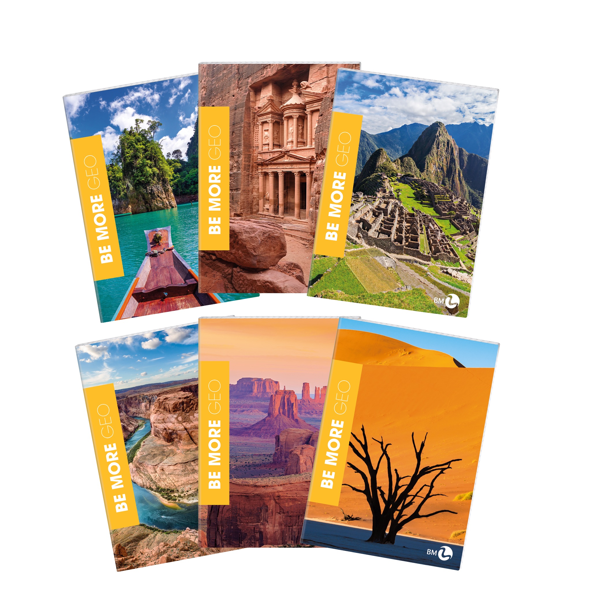 Maxi A4 notebooks BE MORE GEO – 10 assorted pieces