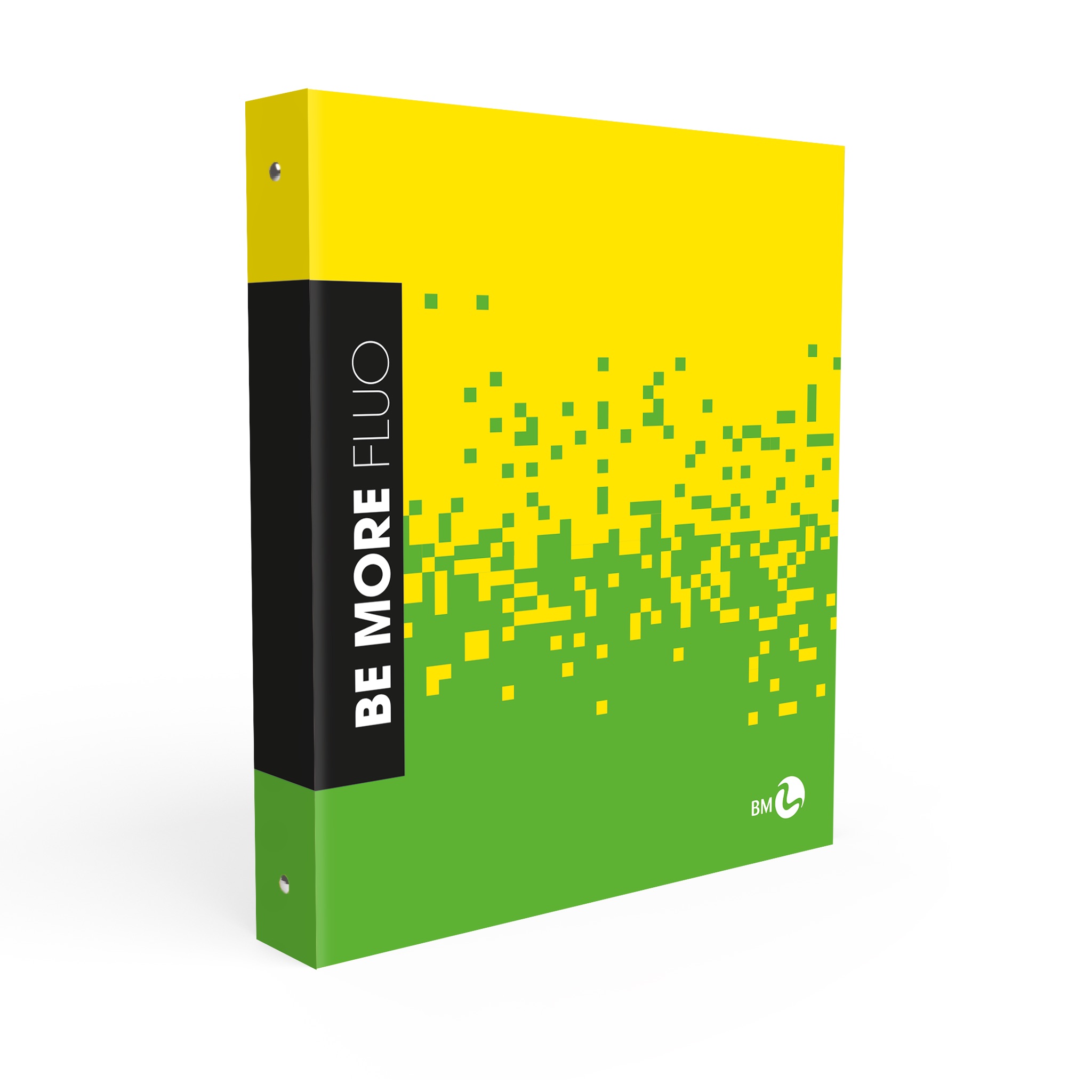 A4 colour ring binders BE MORE FLUO - 5 assorted pieces
