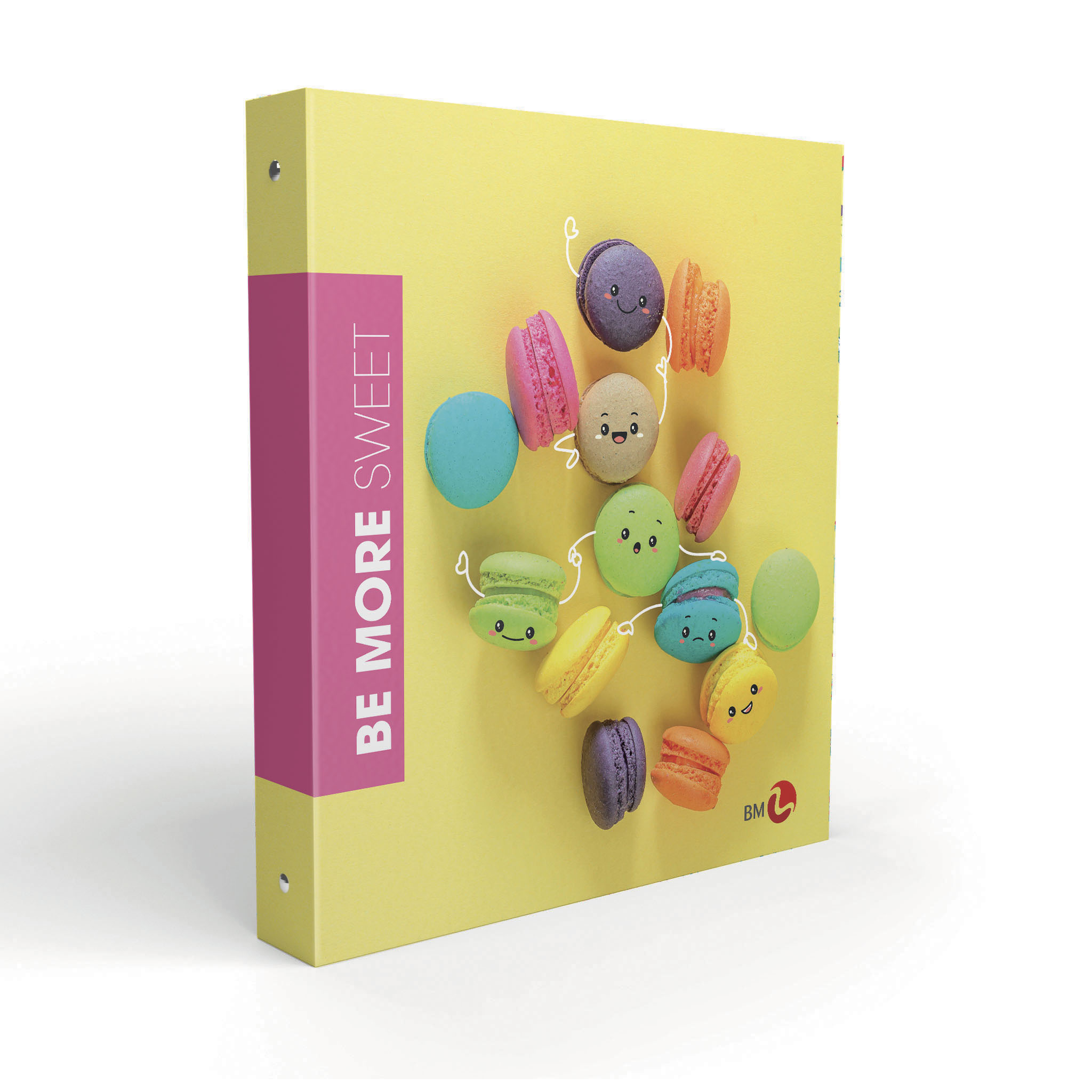 A4 colour ring binders BE MORE SWEET - 5 assorted pieces