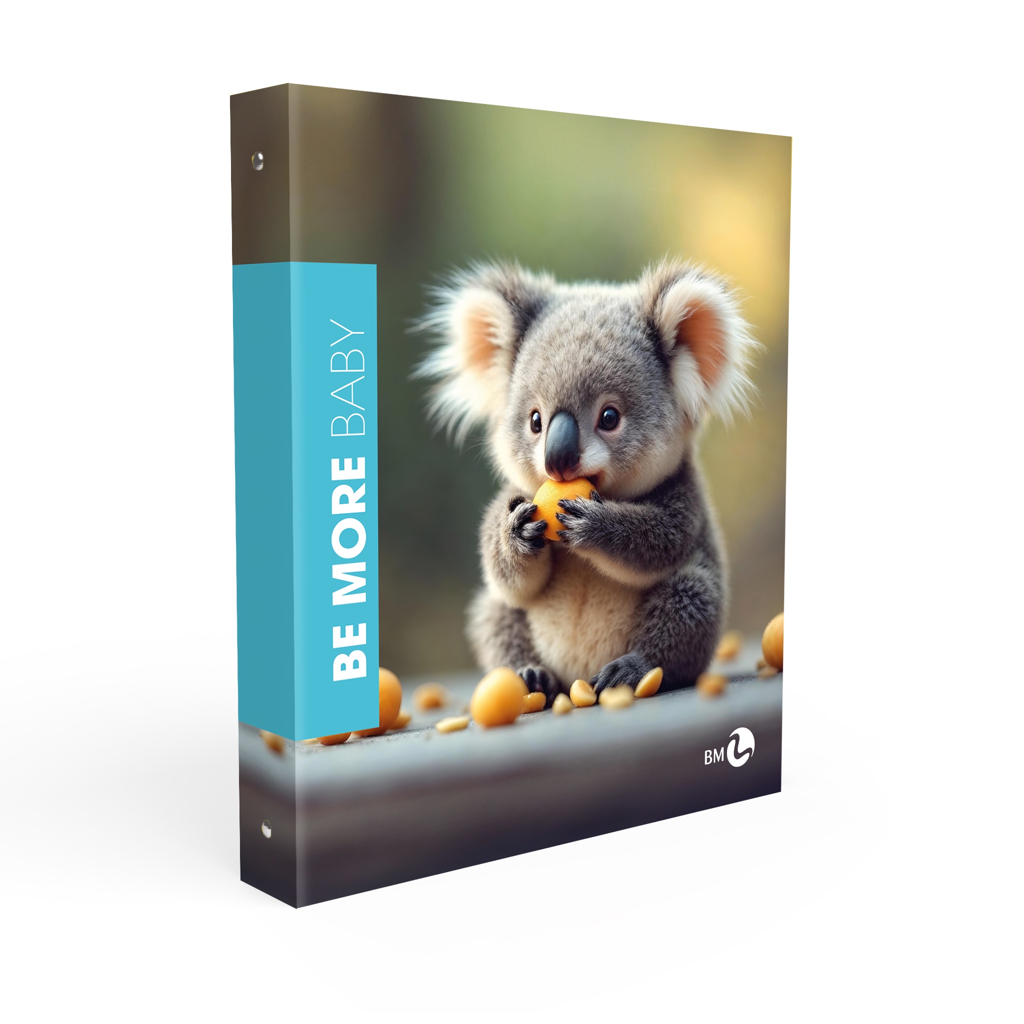 A4 colour ring binders BE MORE BABY - 5 assorted pieces