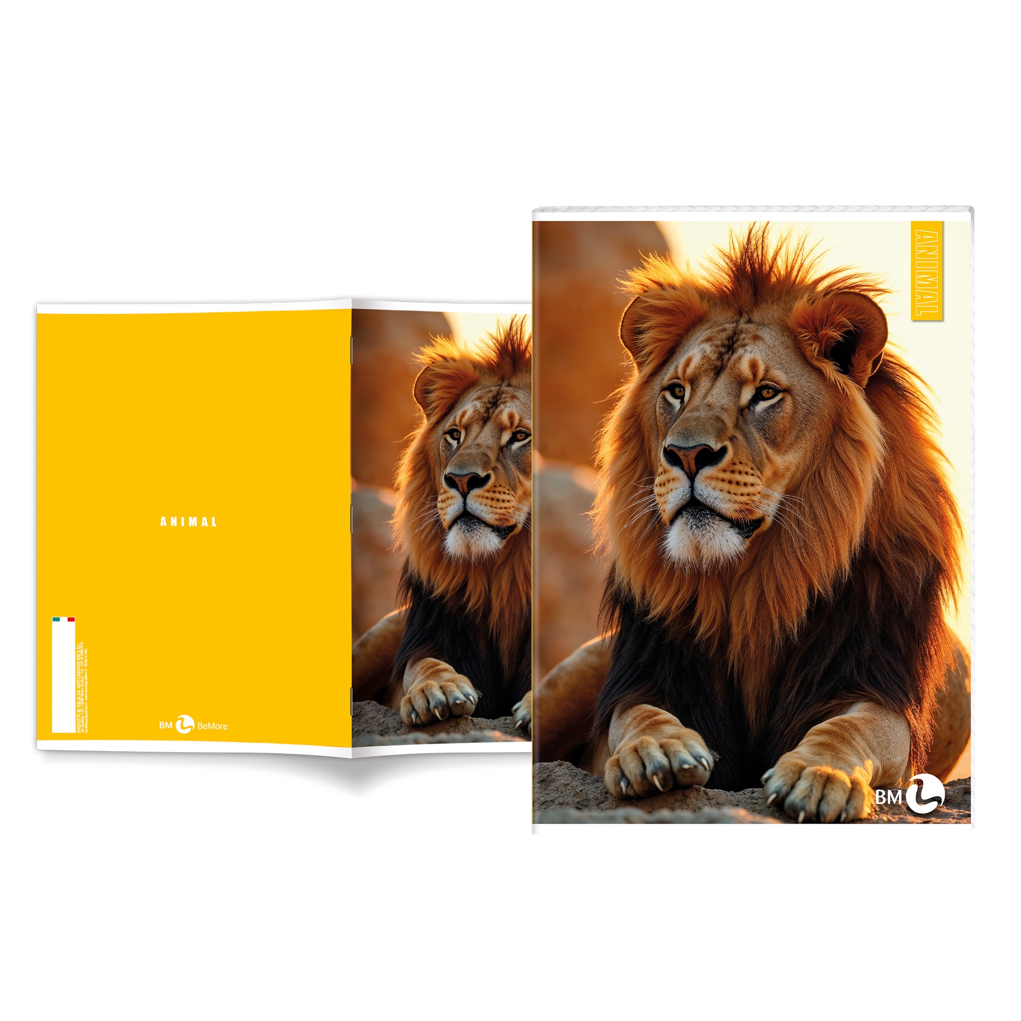 A4 maxi notebooks ANIMAL 80 gram - 10 assorted pieces