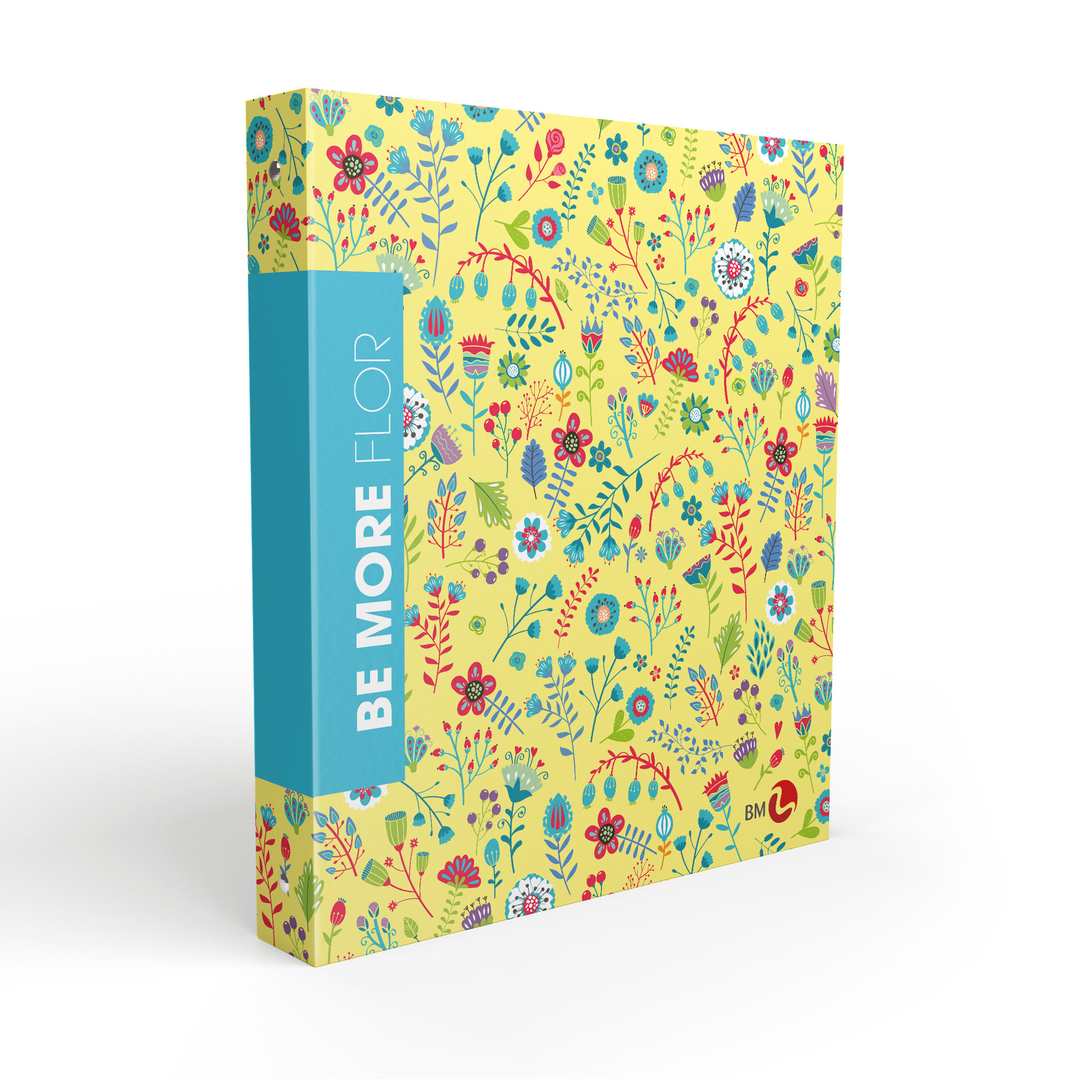 A4 ring binders BE MORE FLOR - 5 assorted pieces