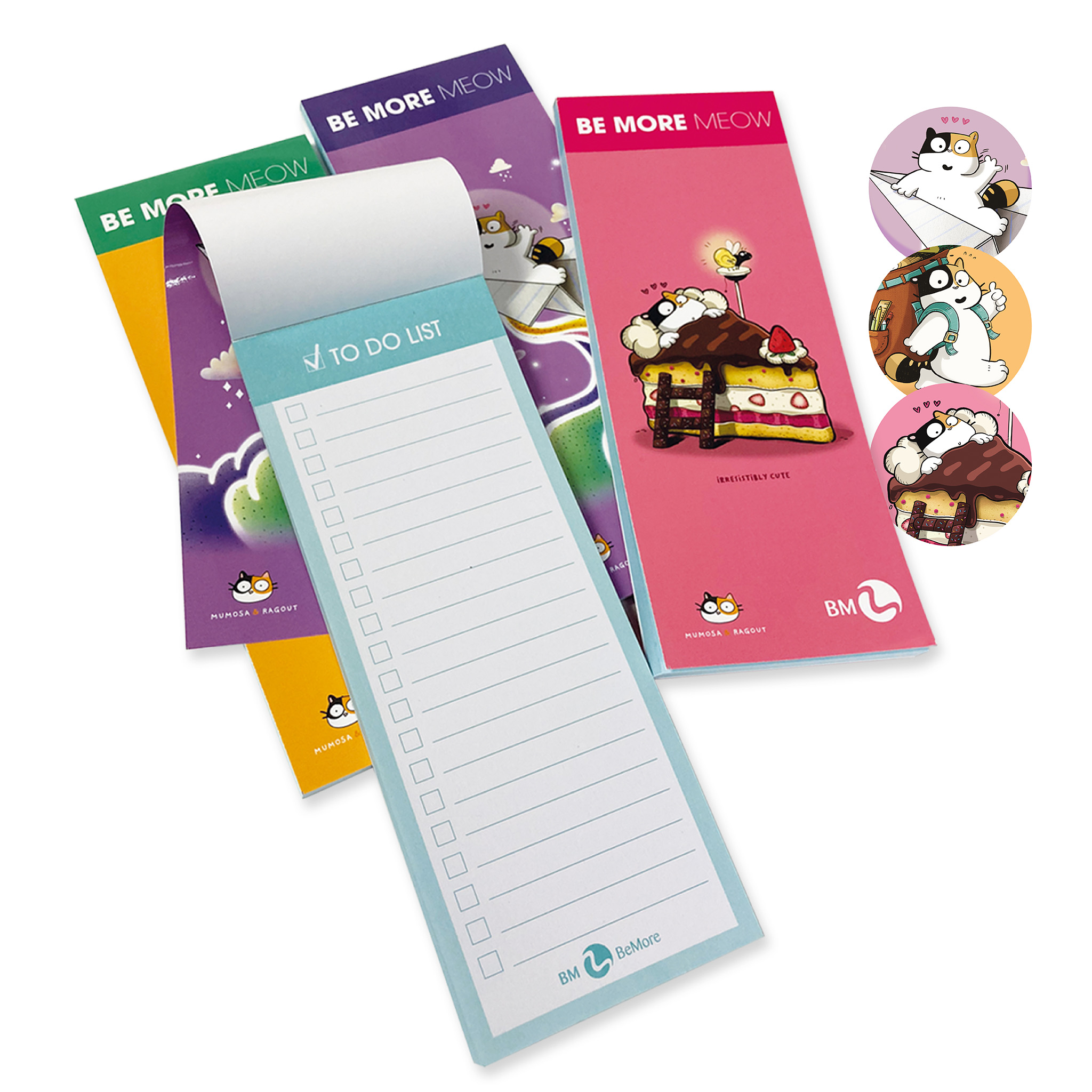 To Do List Meow - 3 assorted pieces outlet