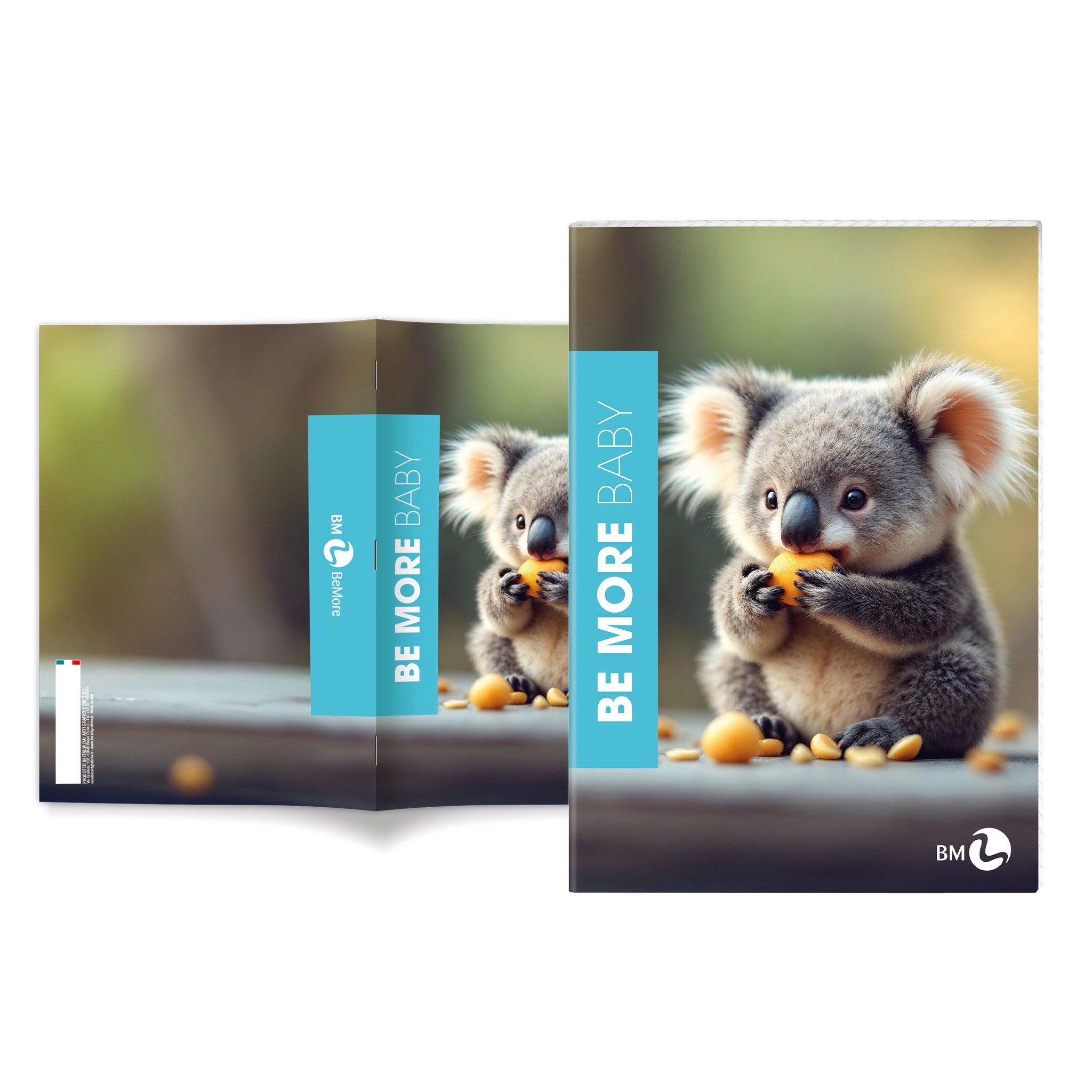 Maxi A4 notebooks +30% pages BE MORE BABY – 10 assorted pieces