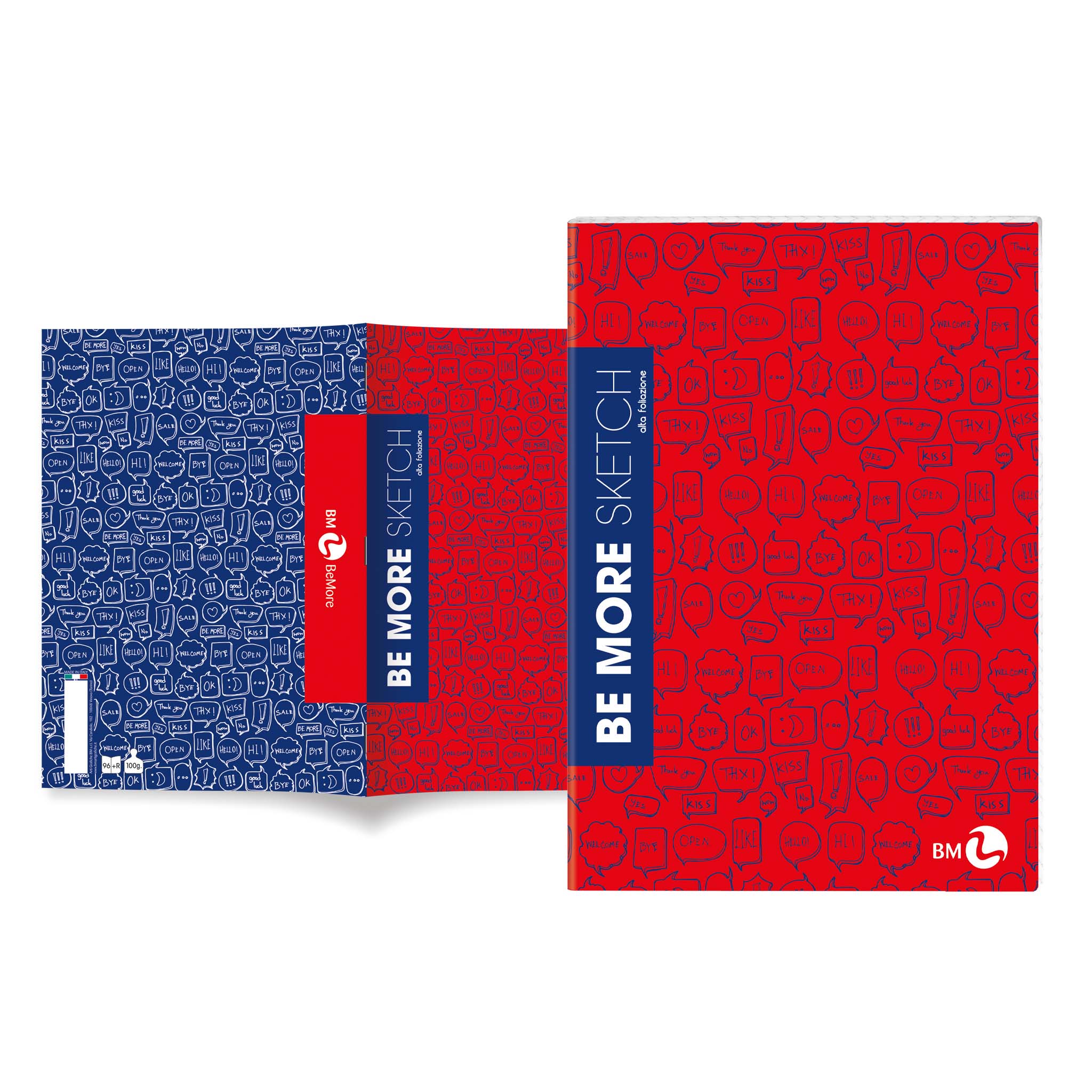 Maxi quaderni A4 BE MORE SKETCH AF 100 g. - 10 pezzi assortiti outlet
