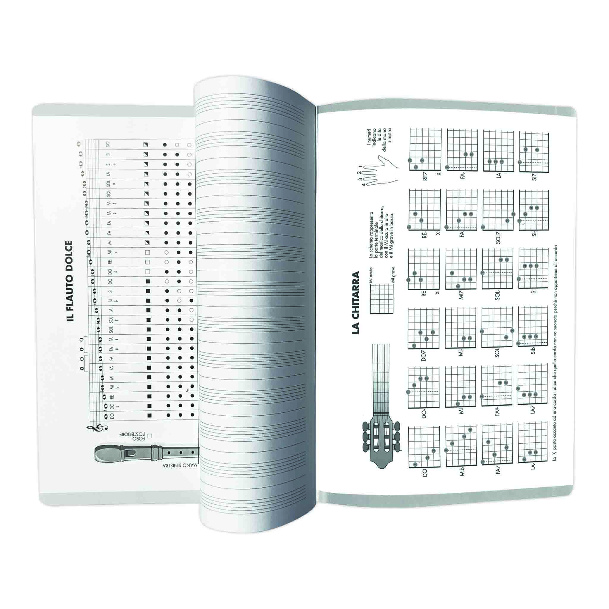 Doc Studio Quaderno Pentagrammato A Righe Larghe 4 Pentagrammi | Your Music Online