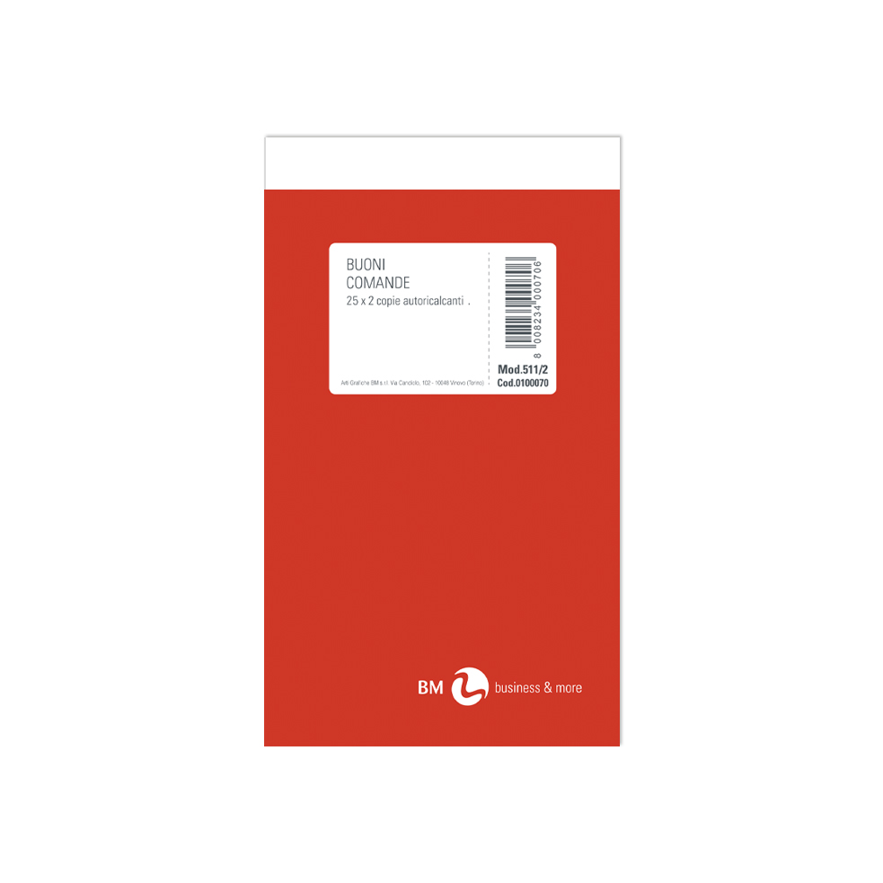 Order pad for restaurants 25/25 copies - 10 pieces