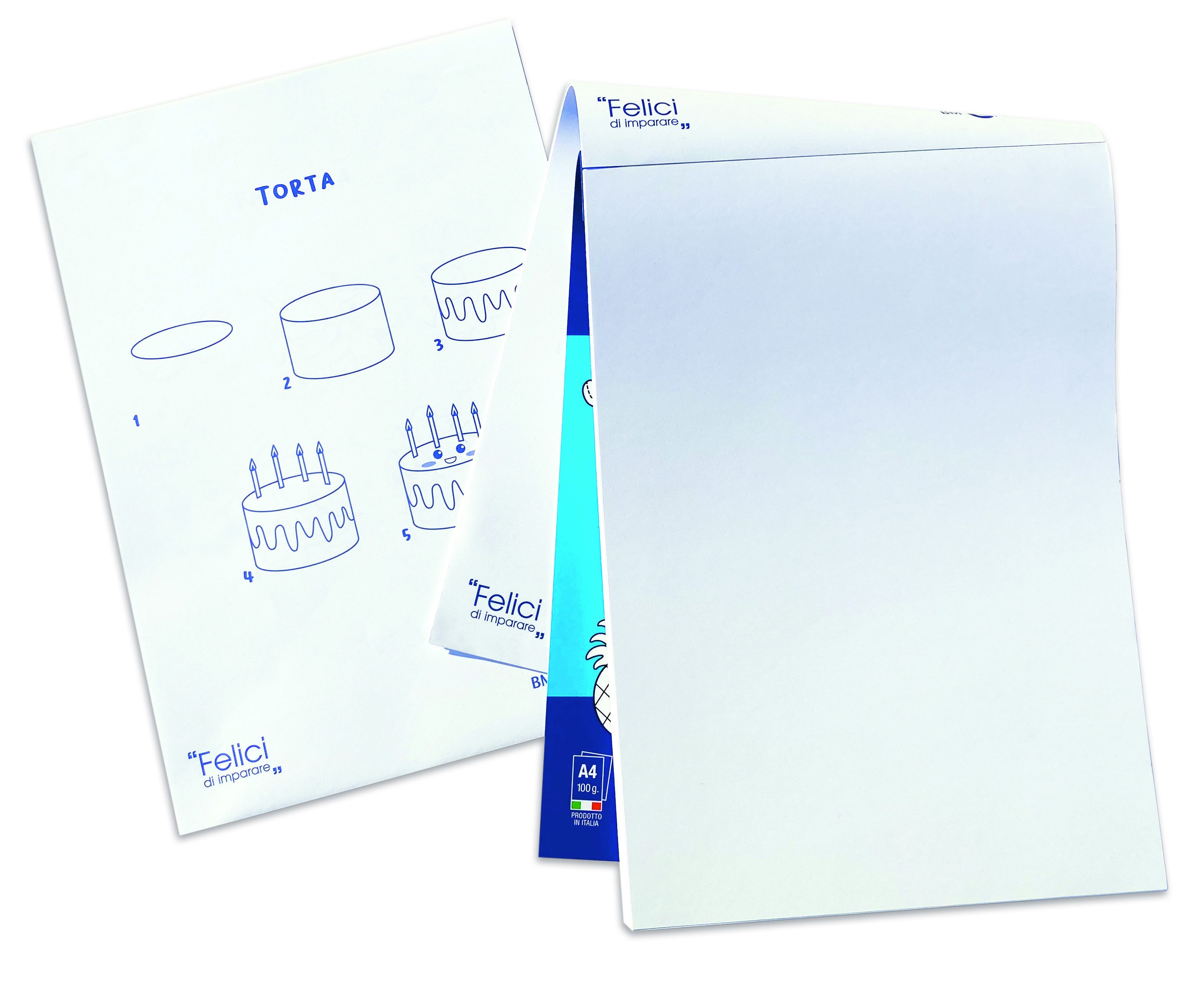 OPLÀ - Album da disegno con illustrazioni - 100 g. 50 fogli