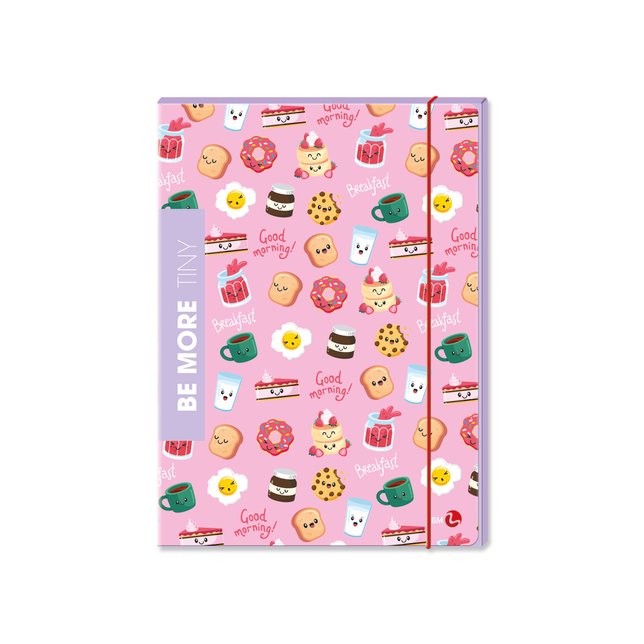 Cartelline 3 lembi dorso 1cm con elastico BE MORE TINY 6 pezzi assortiti outlet