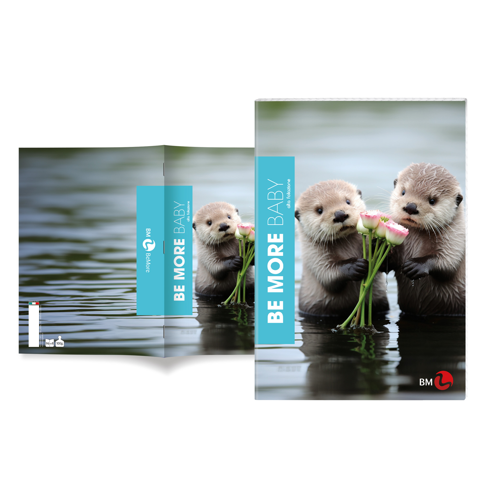 Maxi quaderni A4 BE MORE BABY alta foliazione 100 g. - 10 pezzi assortiti outlet