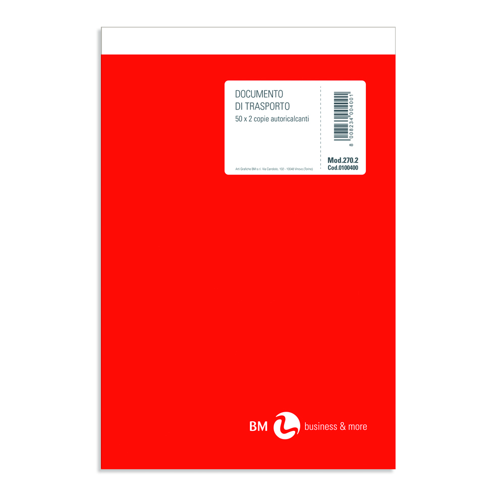 Documento di trasporto (mitt. - dest-) - 5 pezzi