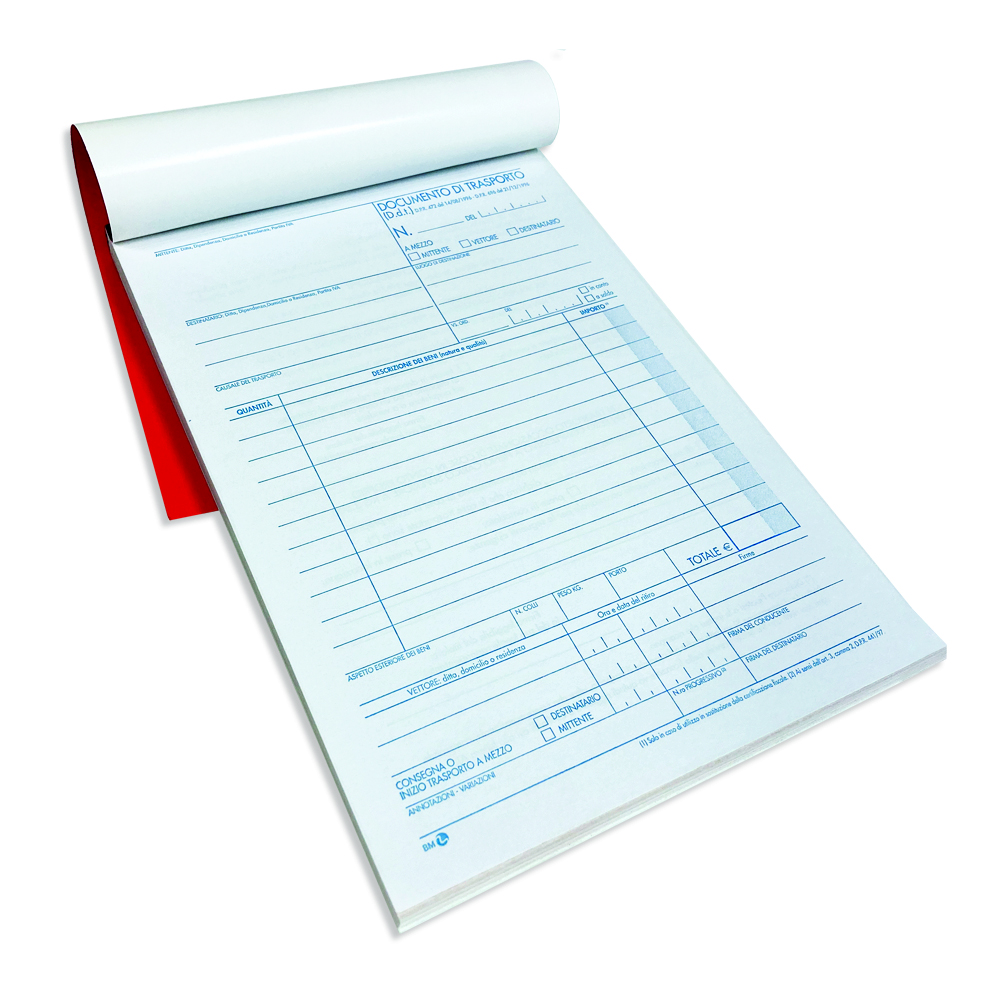 Documento di trasporto (mitt. - dest-) - 5 pezzi