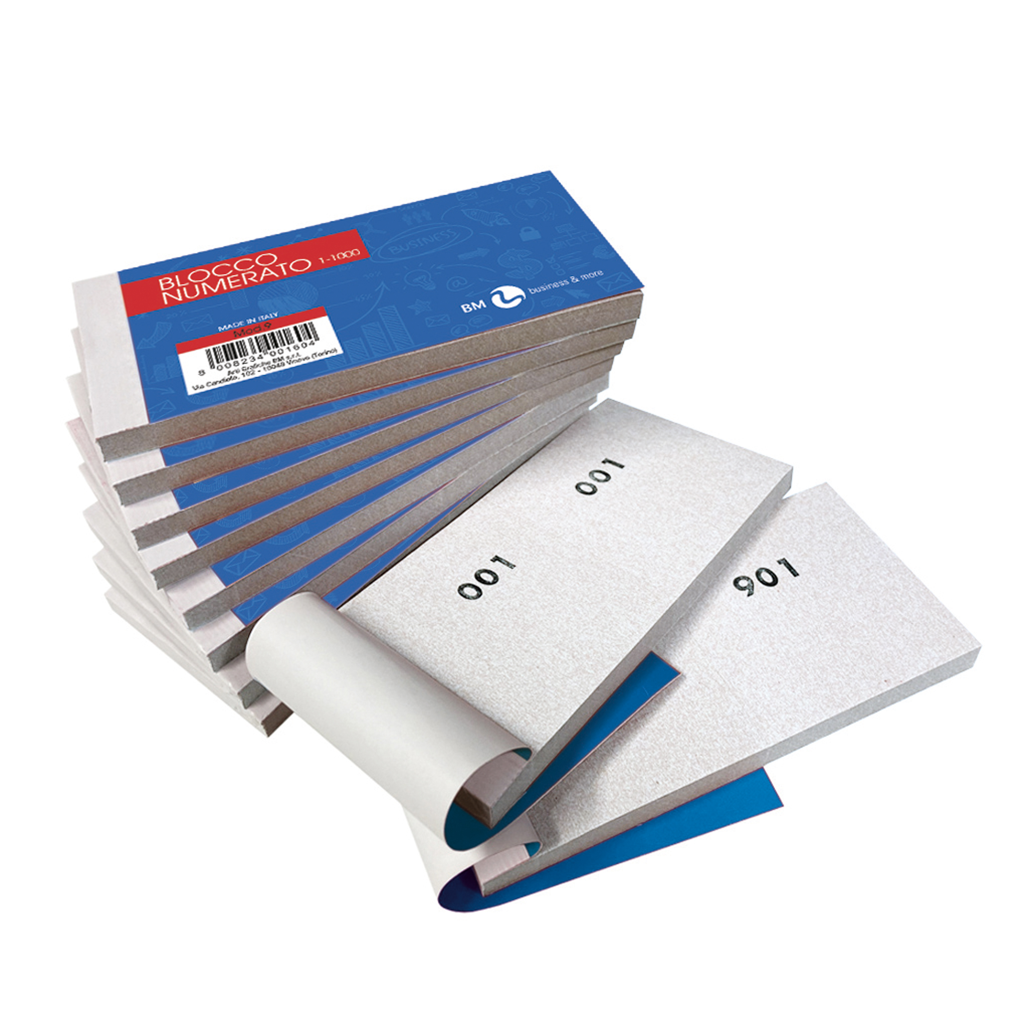 Blocchi numerati da 1 a 1000 - 1 serie con numerazione da 1 a 1000