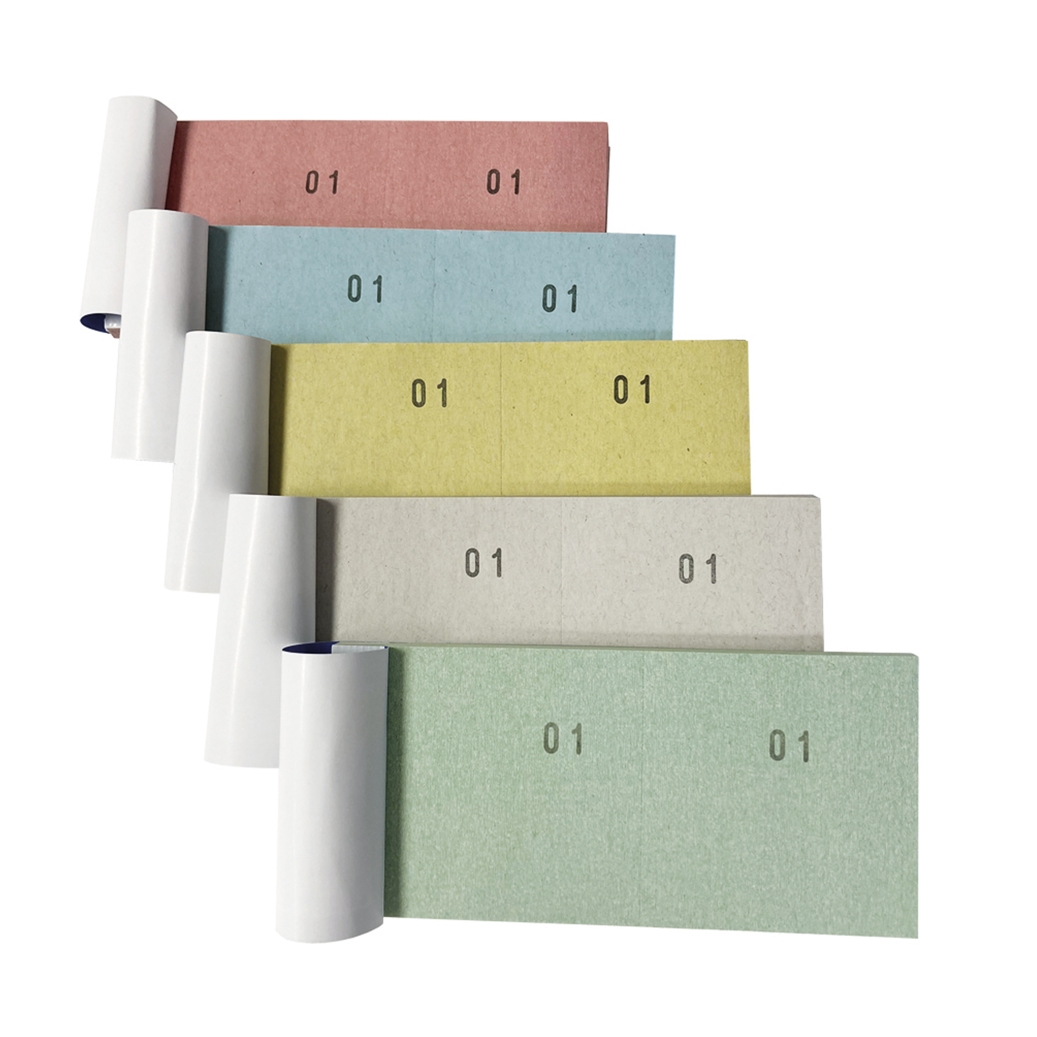 Blocchi numerati da 1 a 100 colori assortiti - 10 pezzi