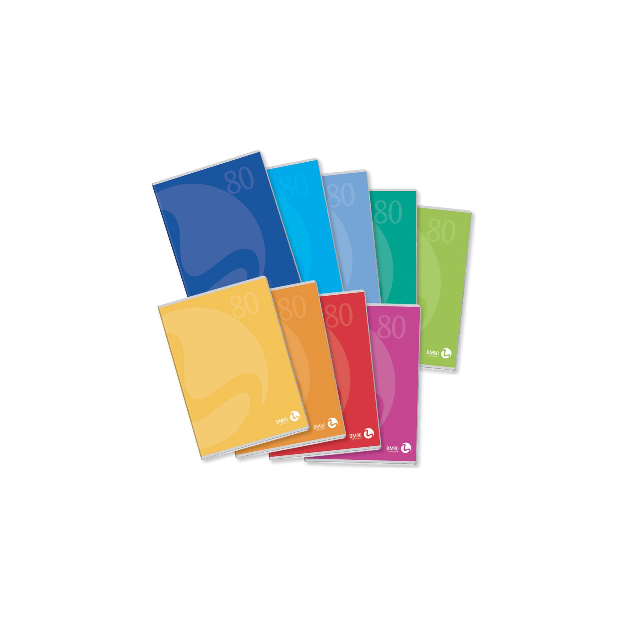 A6 mini notebooks COLOR 80 - 10 assorted pieces