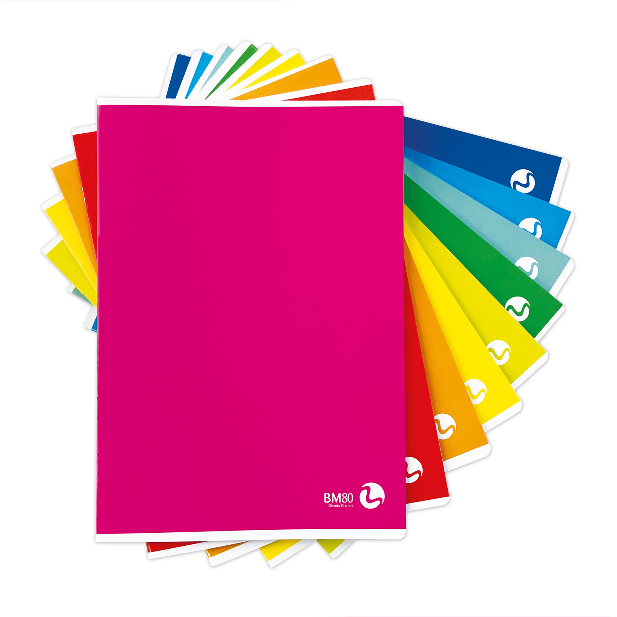 A4 maxi notebooks COLOR BASIC 80 - 10 assorted pieces