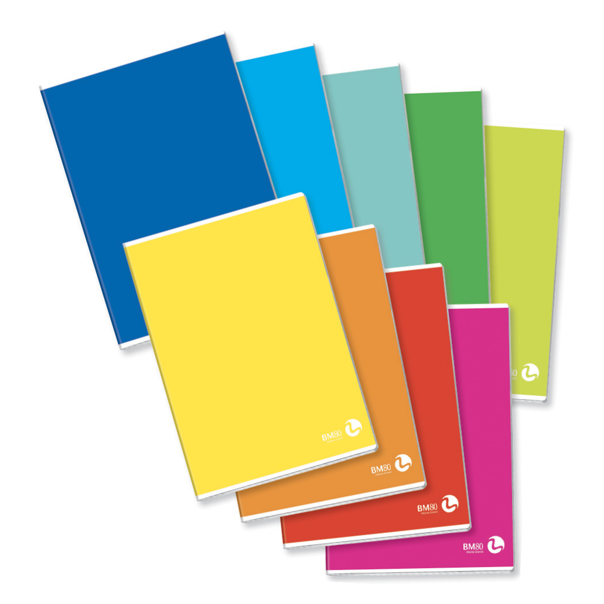 A4 maxi notebooks COLOR BASIC 80 - 10 assorted pieces