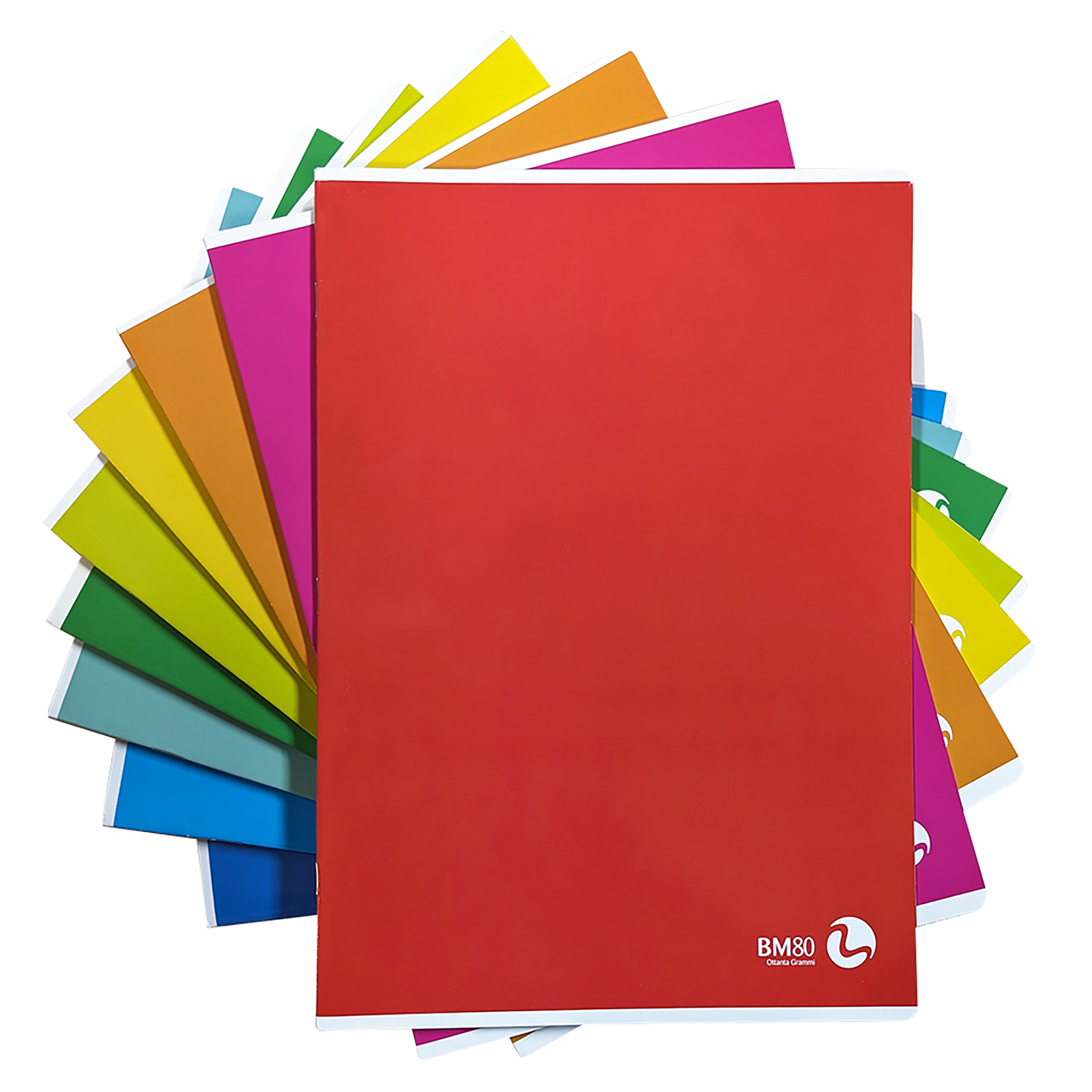 A4 maxi notebooks COLOR BASIC 80 - 10 assorted pieces