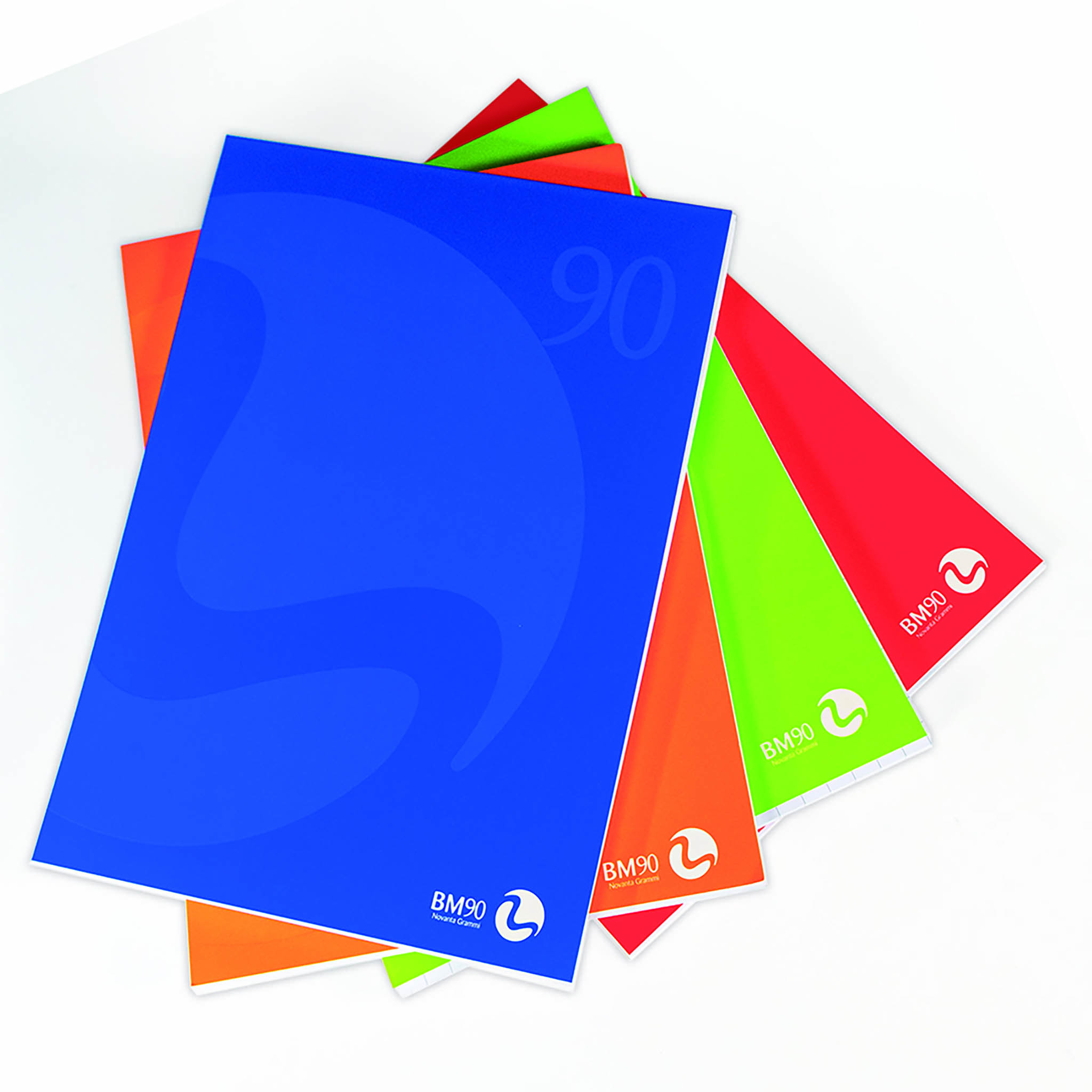 Blocco collato A4 lato corto (50 fogli) - 10 pezzi assortiti